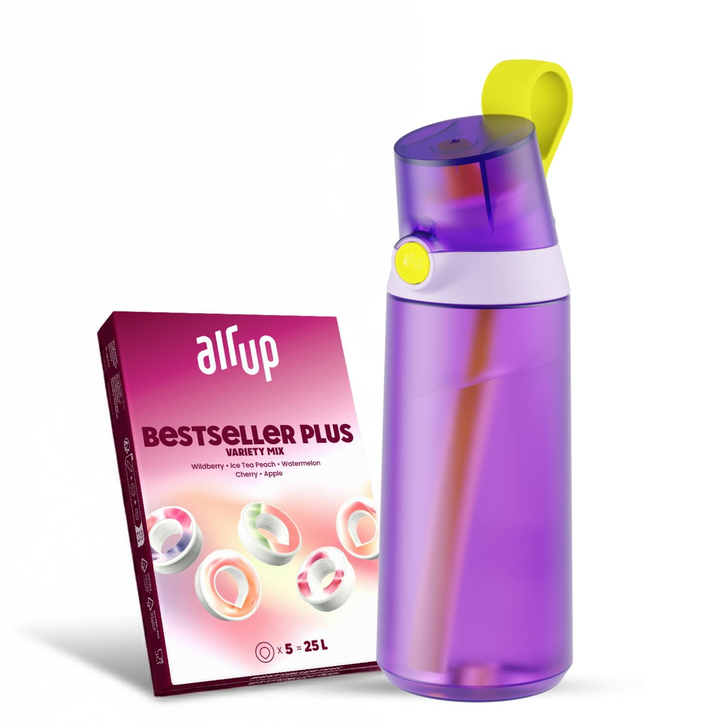 La gourde air up Click Squid avec 5 pods de parfum — idée cadeau original