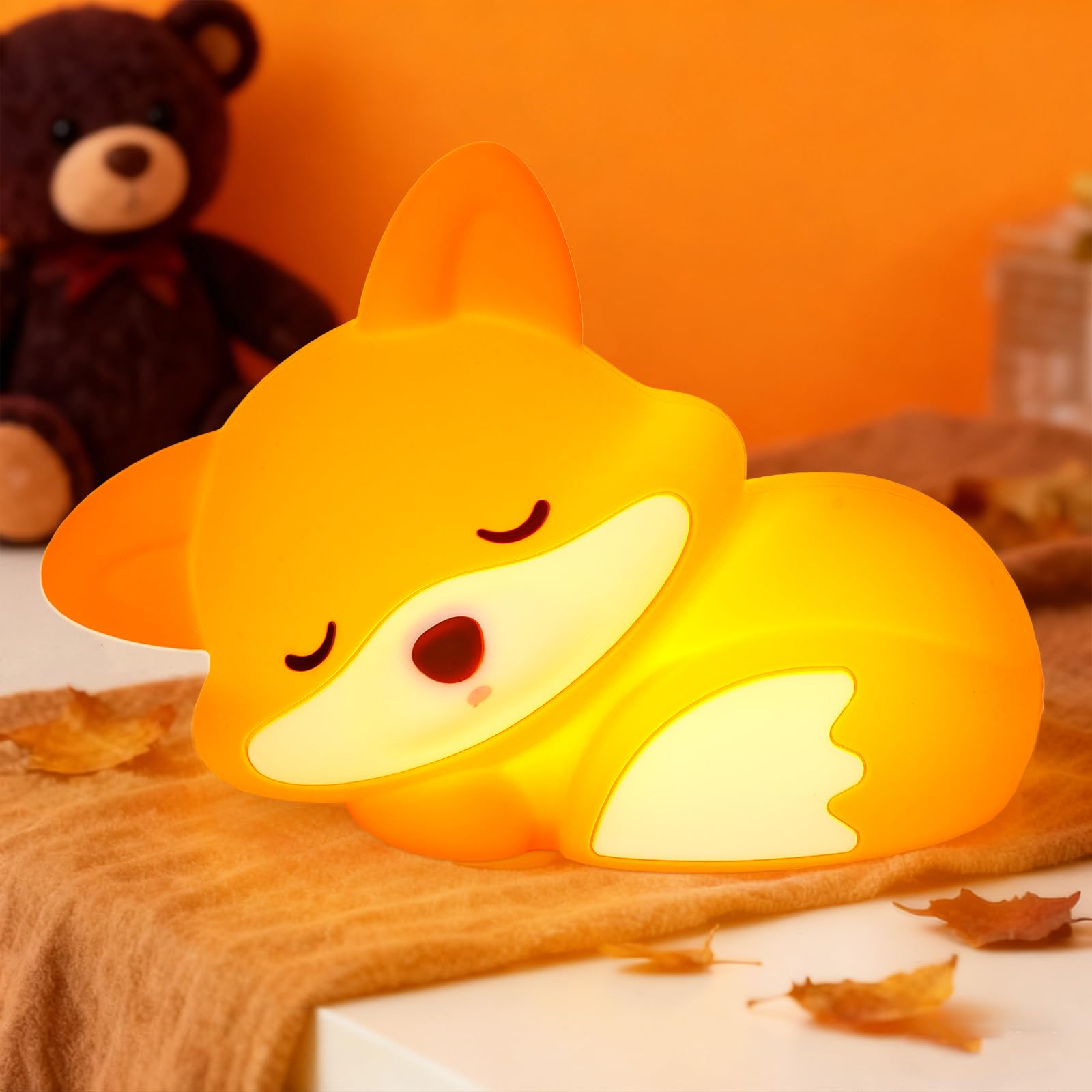 Amaredom veilleuse renard dimmable pour bébé et enfant — idée cadeau original