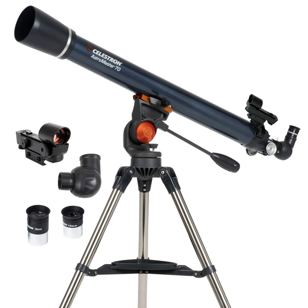 Celestron AstroMaster 70AZ Refractor Telescope — original gift idea