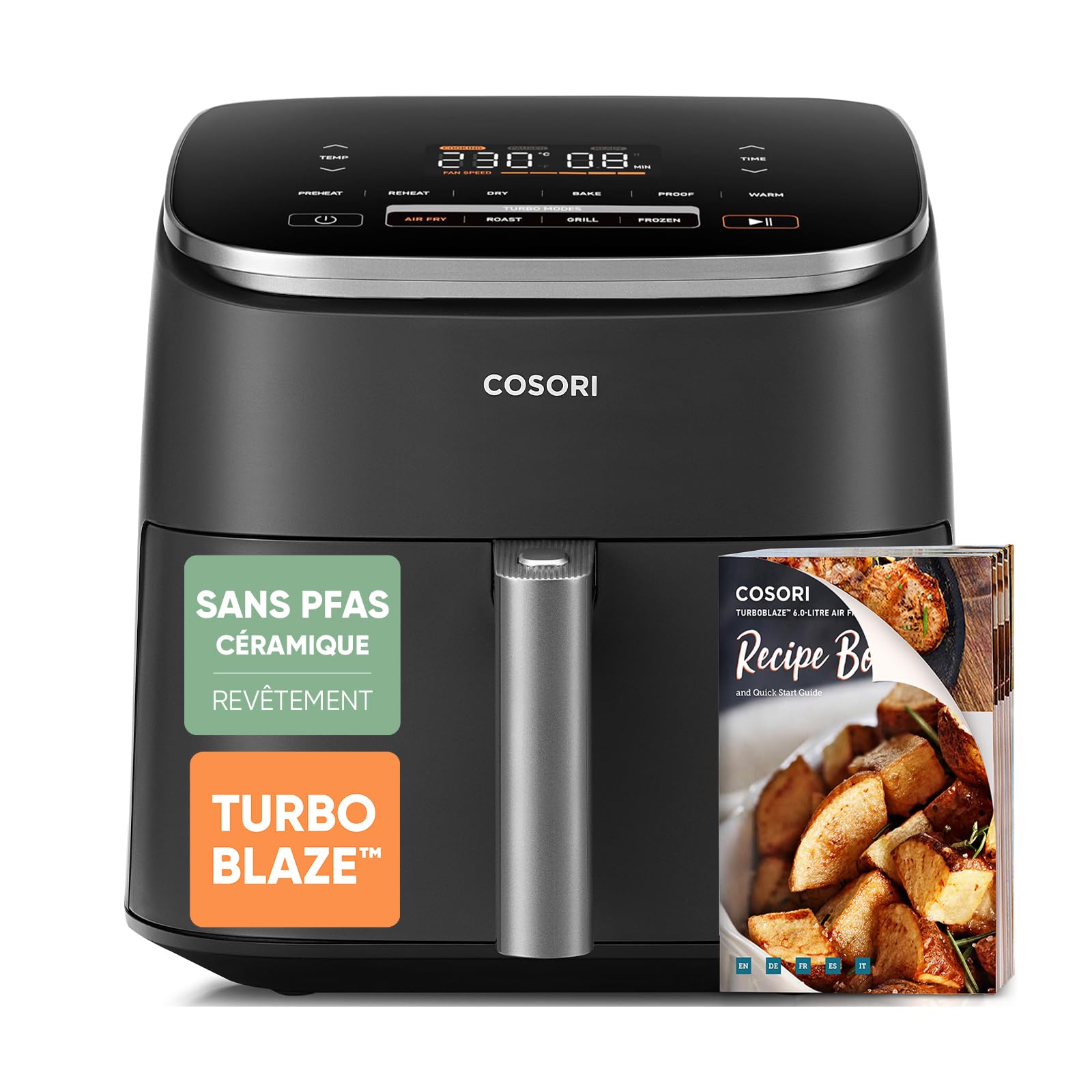 Cosori Air Fryer 6 L TurboBlaze 9-en-1 — idée cadeau original