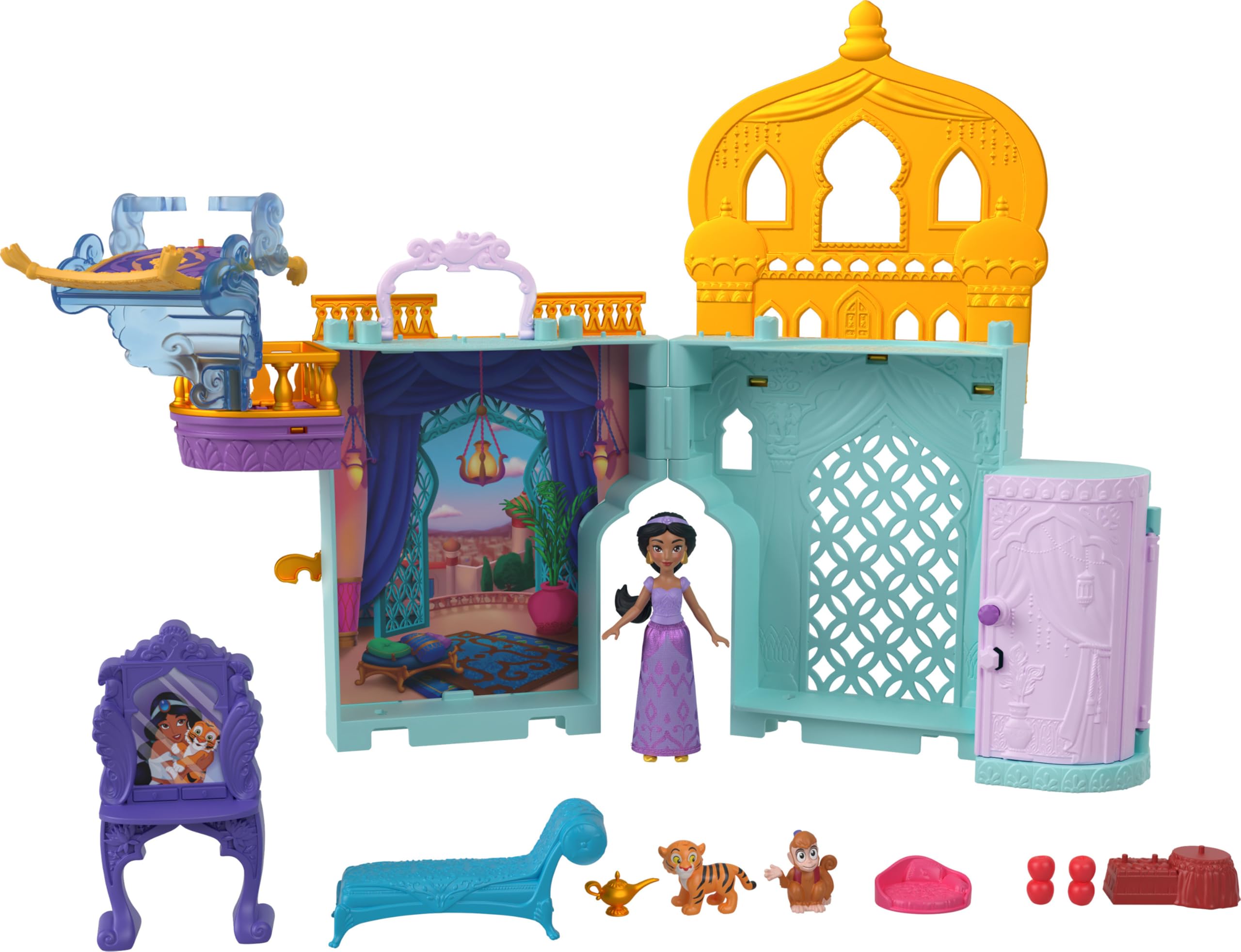 Mattel Disney Princess Jasmine Storytime Stackers Doll House Playset — original gift idea
