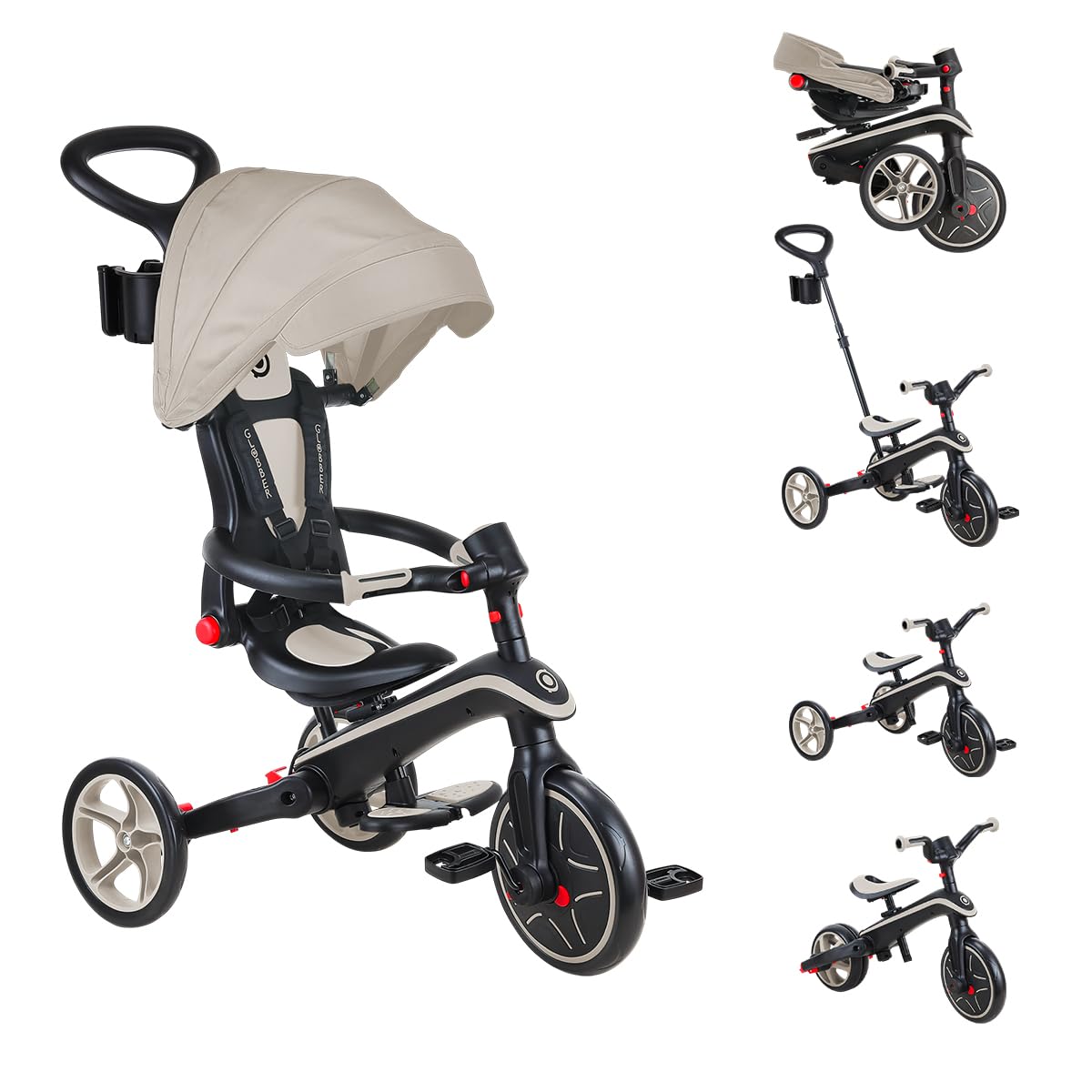 Globber Tricycle Explorer 4 en 1, évolutif et pliable — idée cadeau original