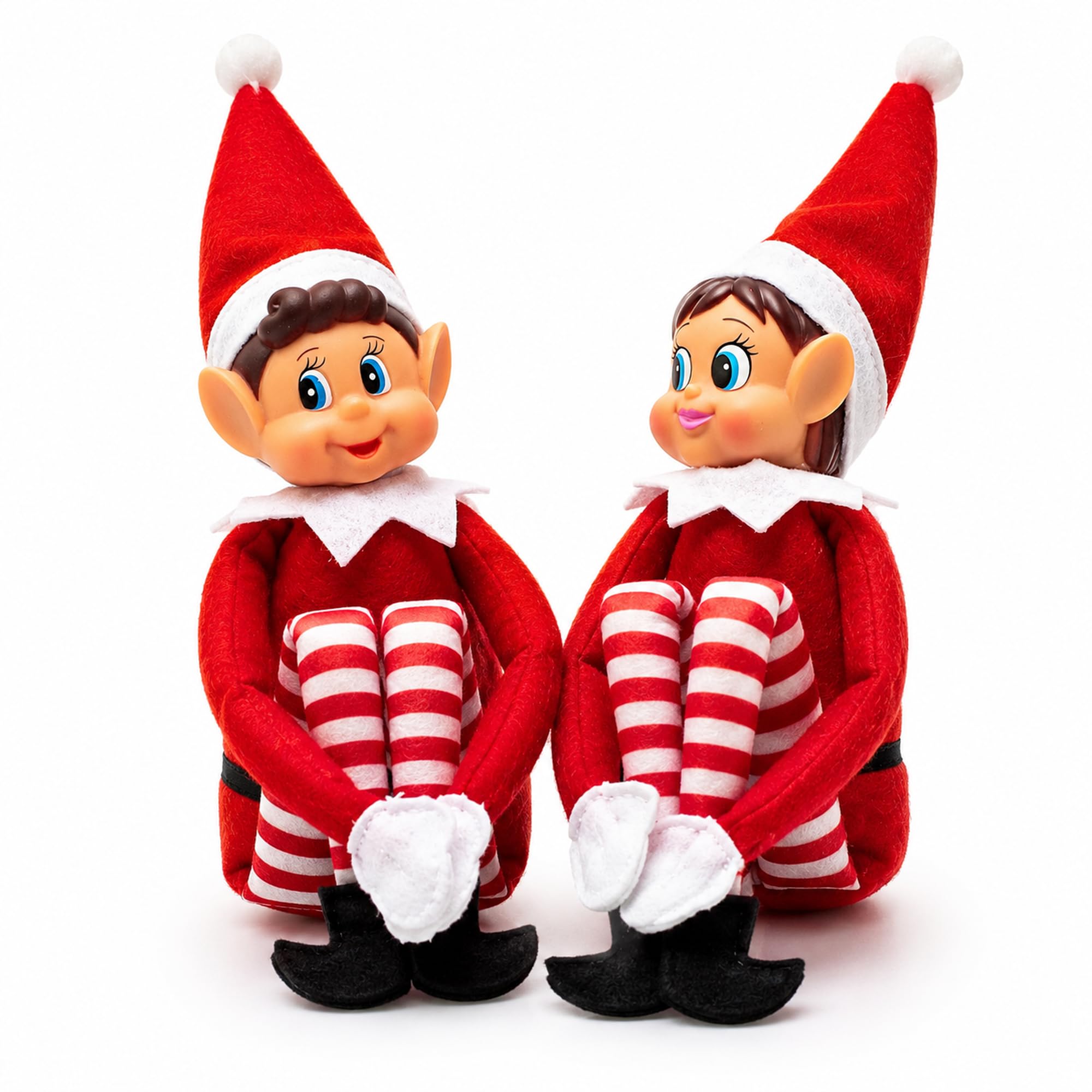 GLOW Naughty Little Xmas Elves, Elfie and Elvie (Set of 2) — original gift idea