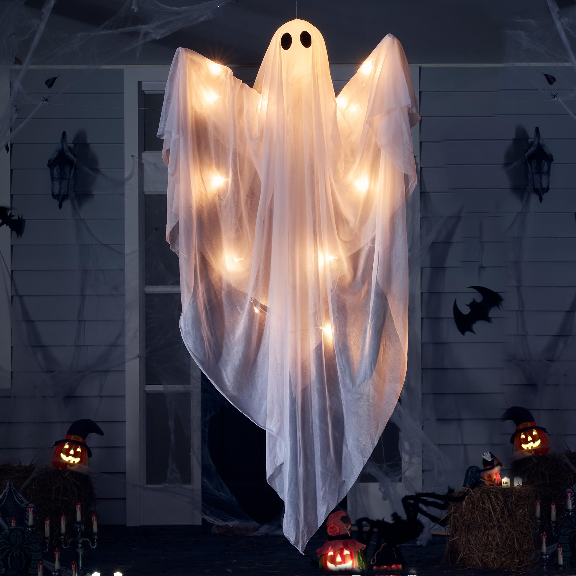 JOYIN Fantôme lumineux à suspendre Halloween 119 cm — idée cadeau original