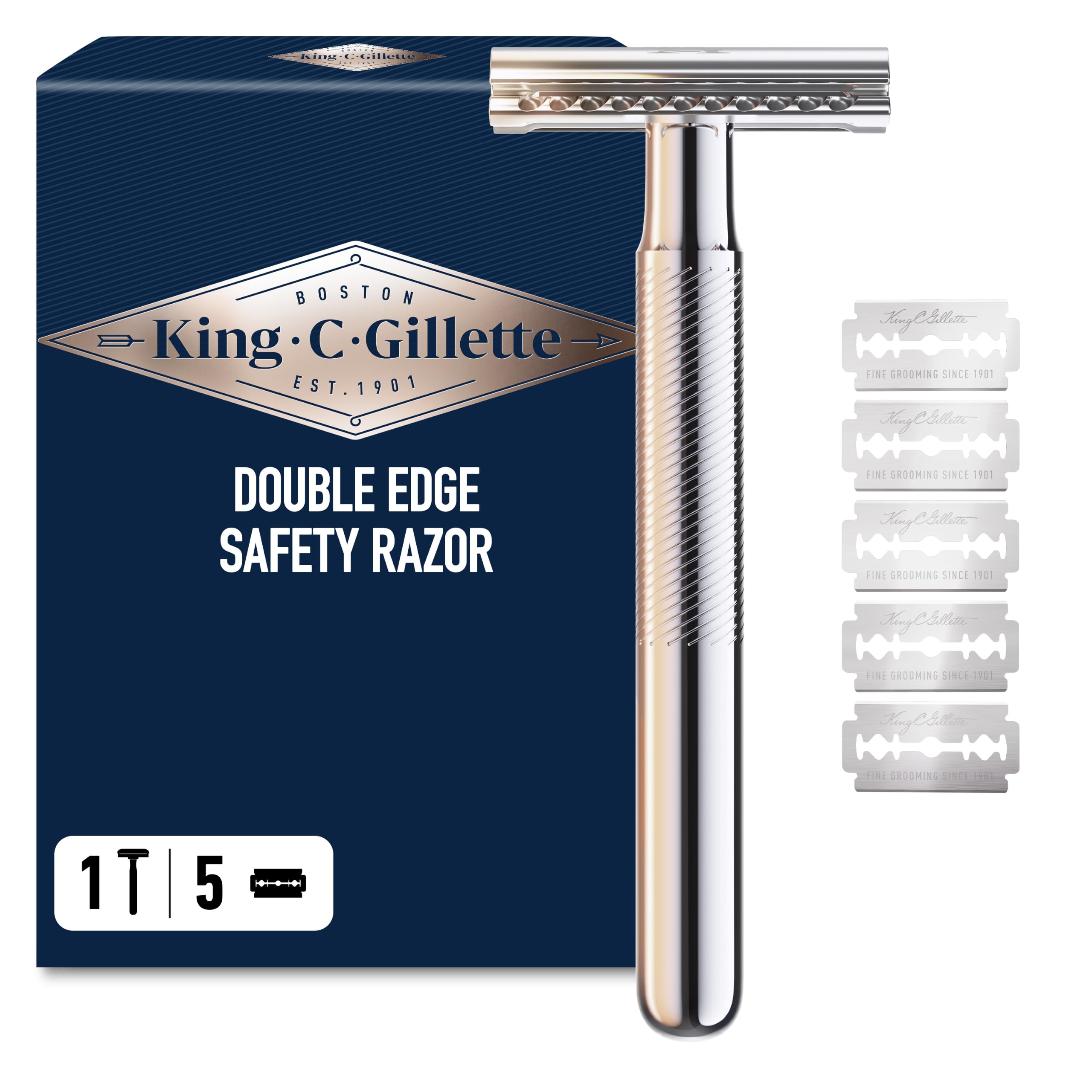 King C. Gillette, le rasoir de sûreté à lame unique — idée cadeau original