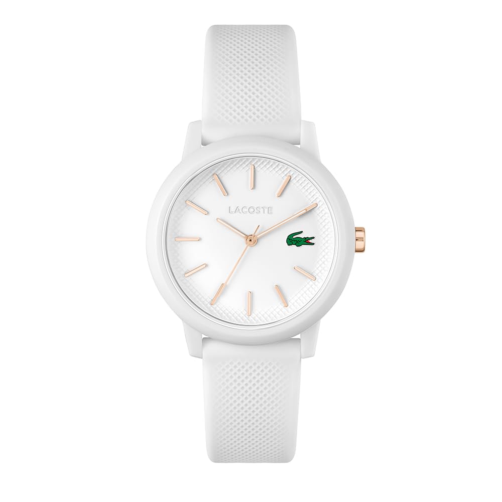 La montre Lacoste.12.12 à quartz pour femme, bracelet silicone — idée cadeau original