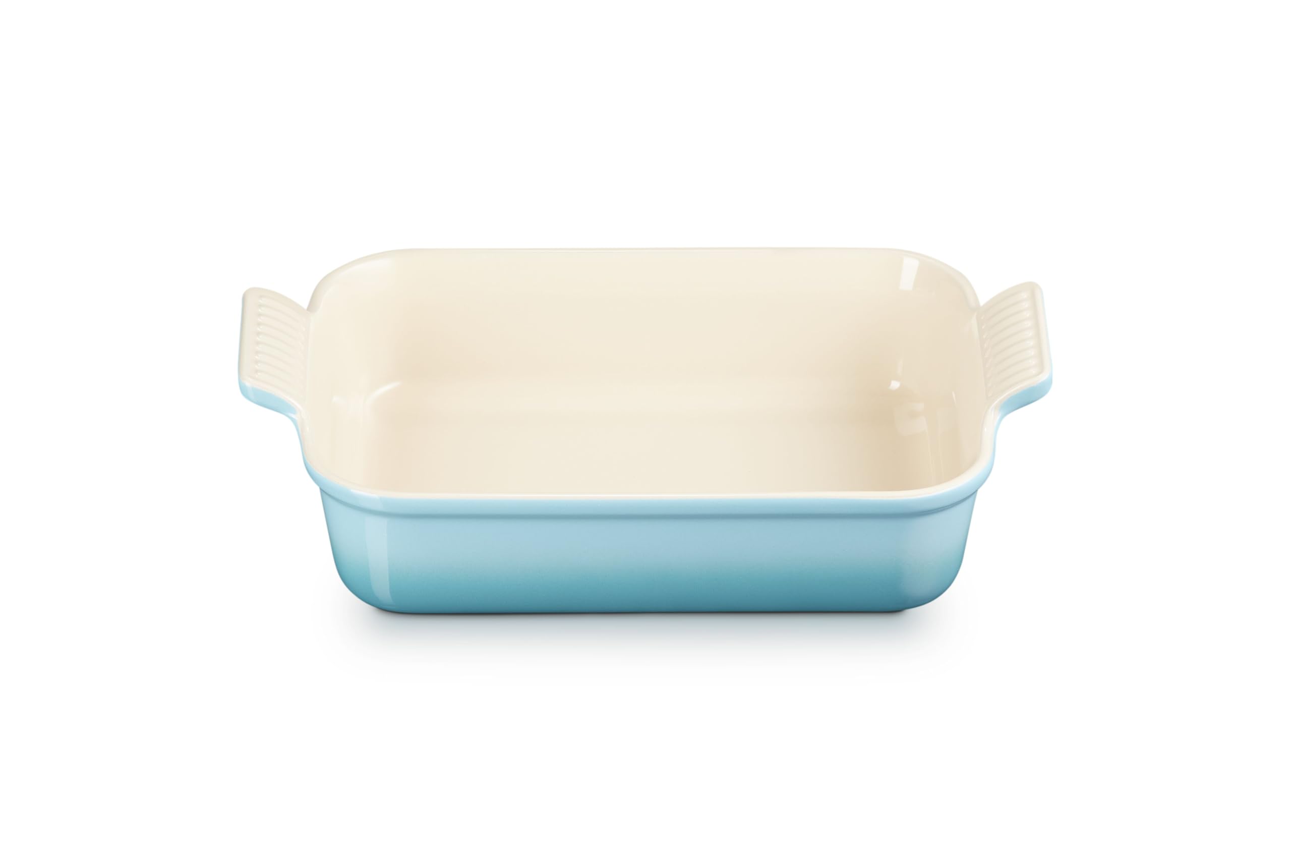 Le Creuset Héritage Plat rectangulaire 26 cm — Bleu Caraïbes — idée cadeau original