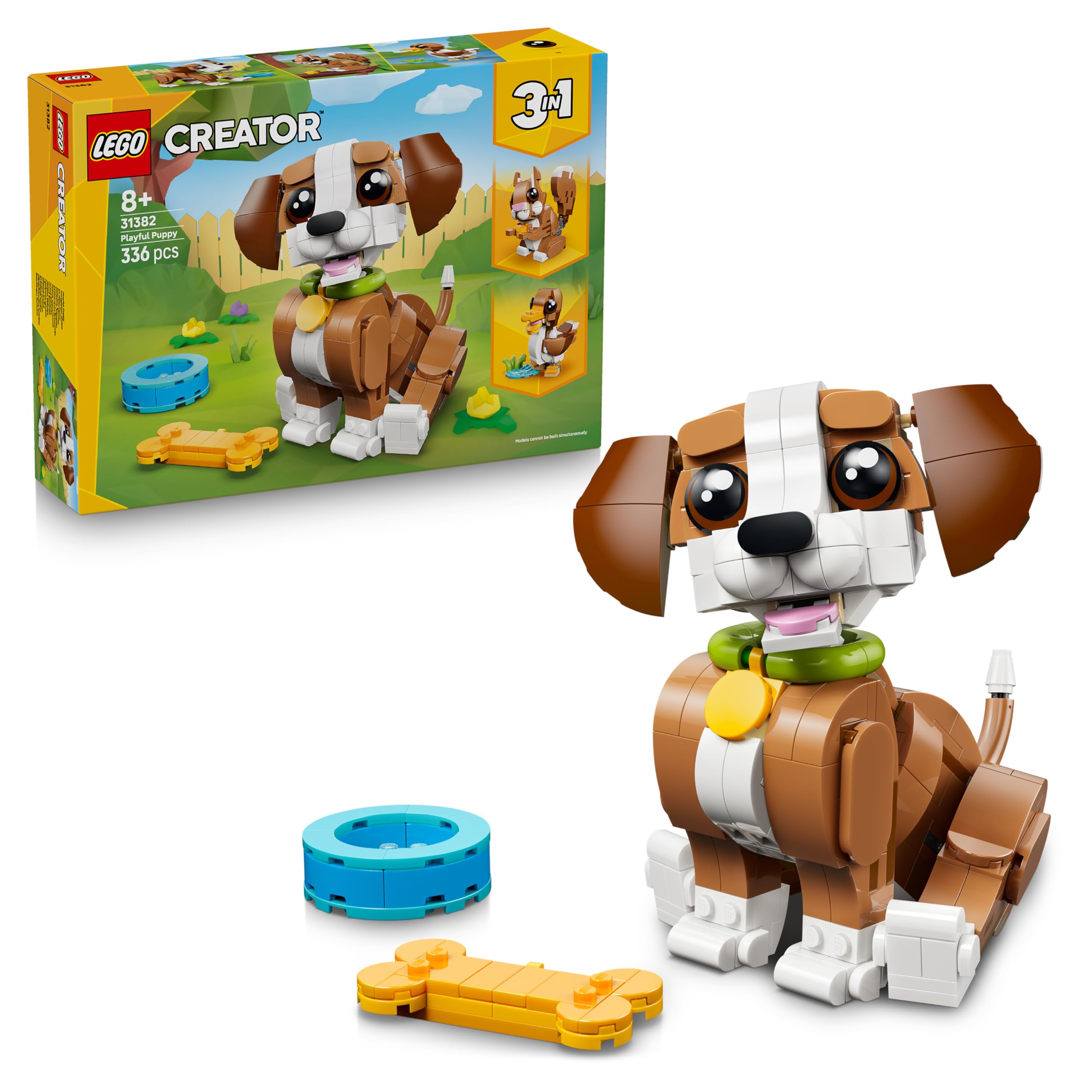 LEGO Creator 3-en-1 Les adorables animaux : le chiot joueur (31382) — idée cadeau original