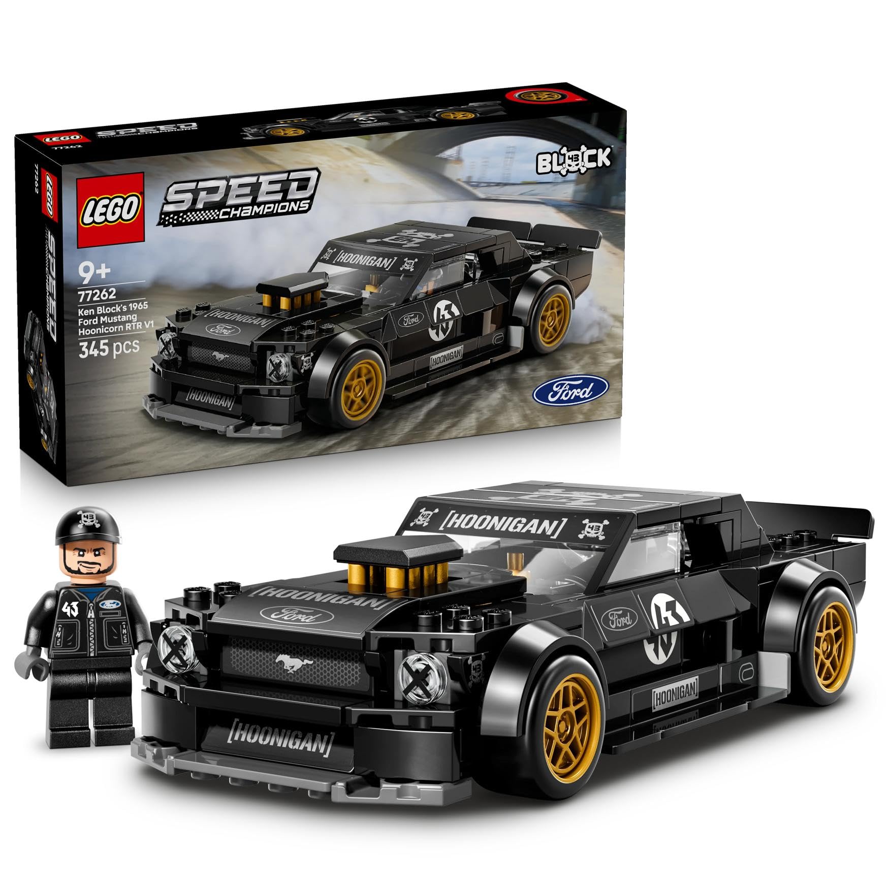 LEGO Speed Champions Ken Block's '65 Ford Mustang Hoonicorn V1 (77262) — original gift idea