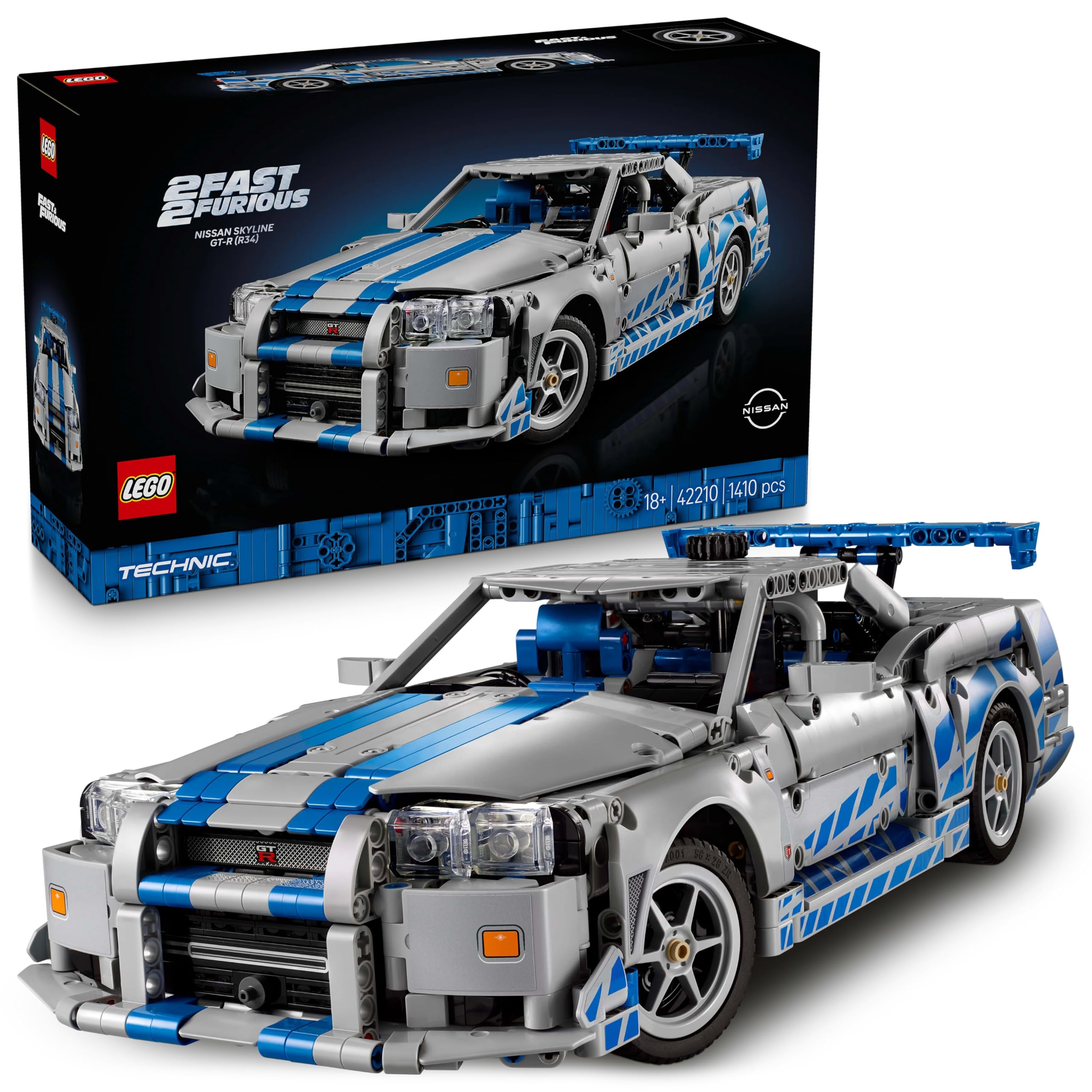 LEGO Technic Nissan Skyline GT-R (R34) from 2 Fast 2 Furious (42210) — original gift idea