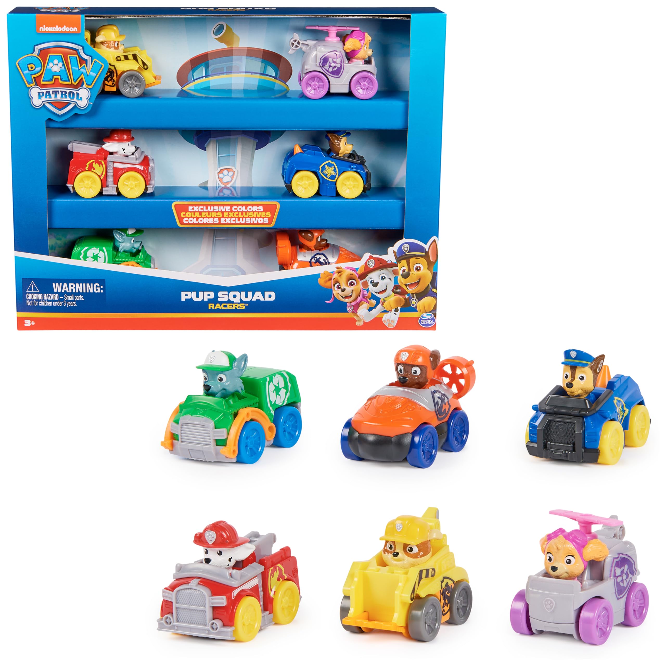 Pat'Patrouille coffret cadeau 6 mini racers Pup Squad — idée cadeau original