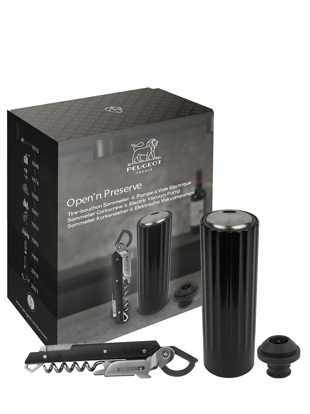 Peugeot Coffret cadeau Clavelin + Préserve électrique — idée cadeau original