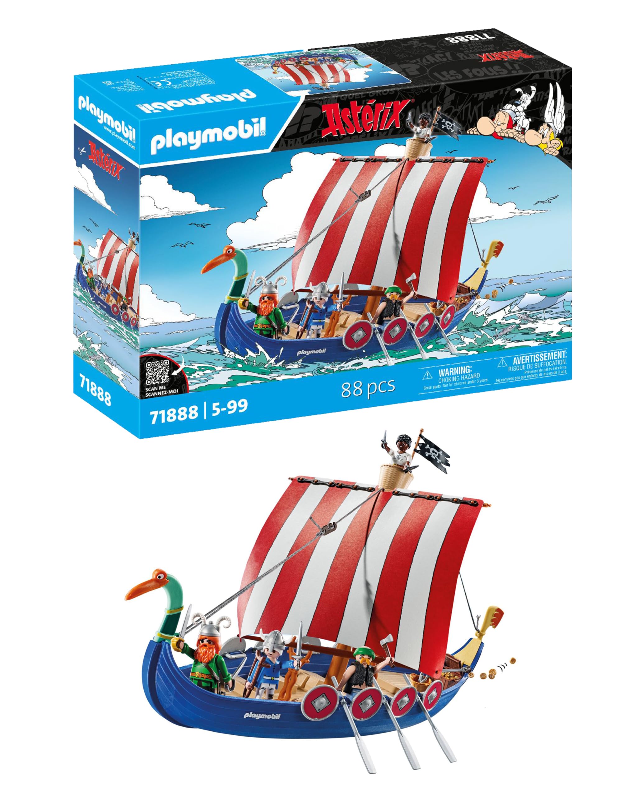 Playmobil Astérix 71888, le navire pirate — idée cadeau original