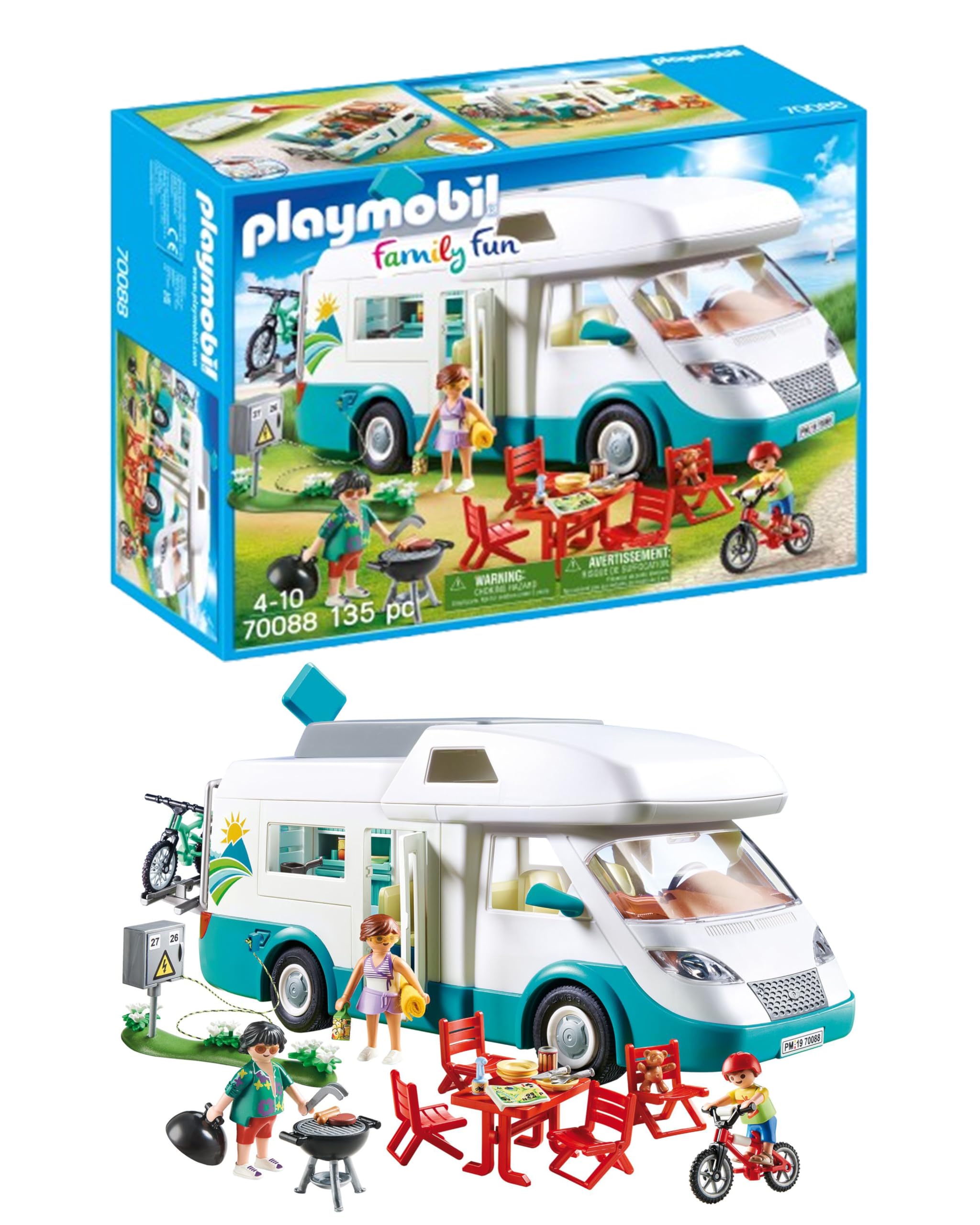 Playmobil Family Fun 70088 Camping-Car familial — idée cadeau original