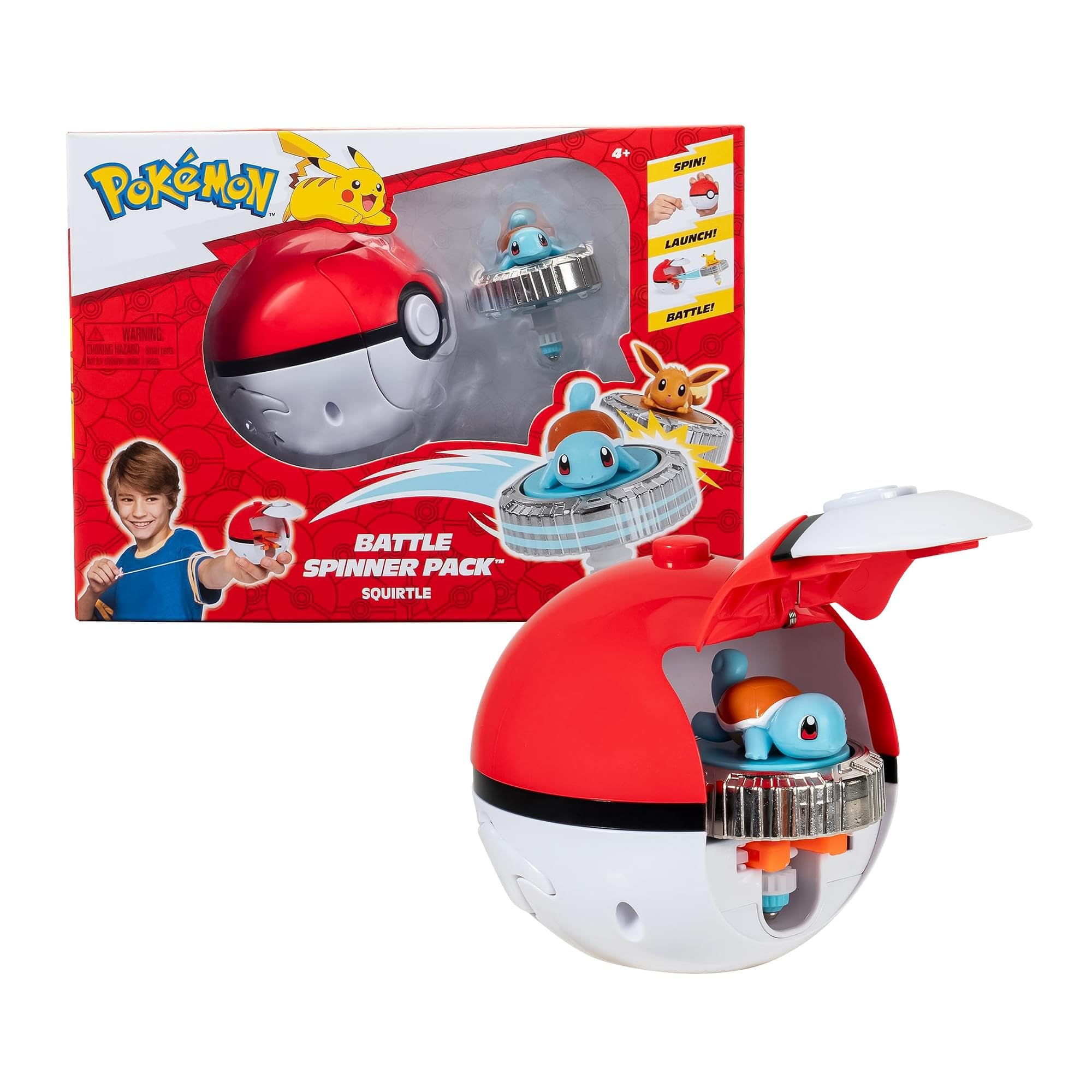 Pokémon — Pack toupie de combat Carapuce avec lanceur — idée cadeau original