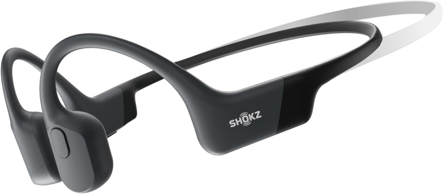SHOKZ OpenRun Mini Bone Conduction Headphones, Black, USB-C Charging — original gift idea