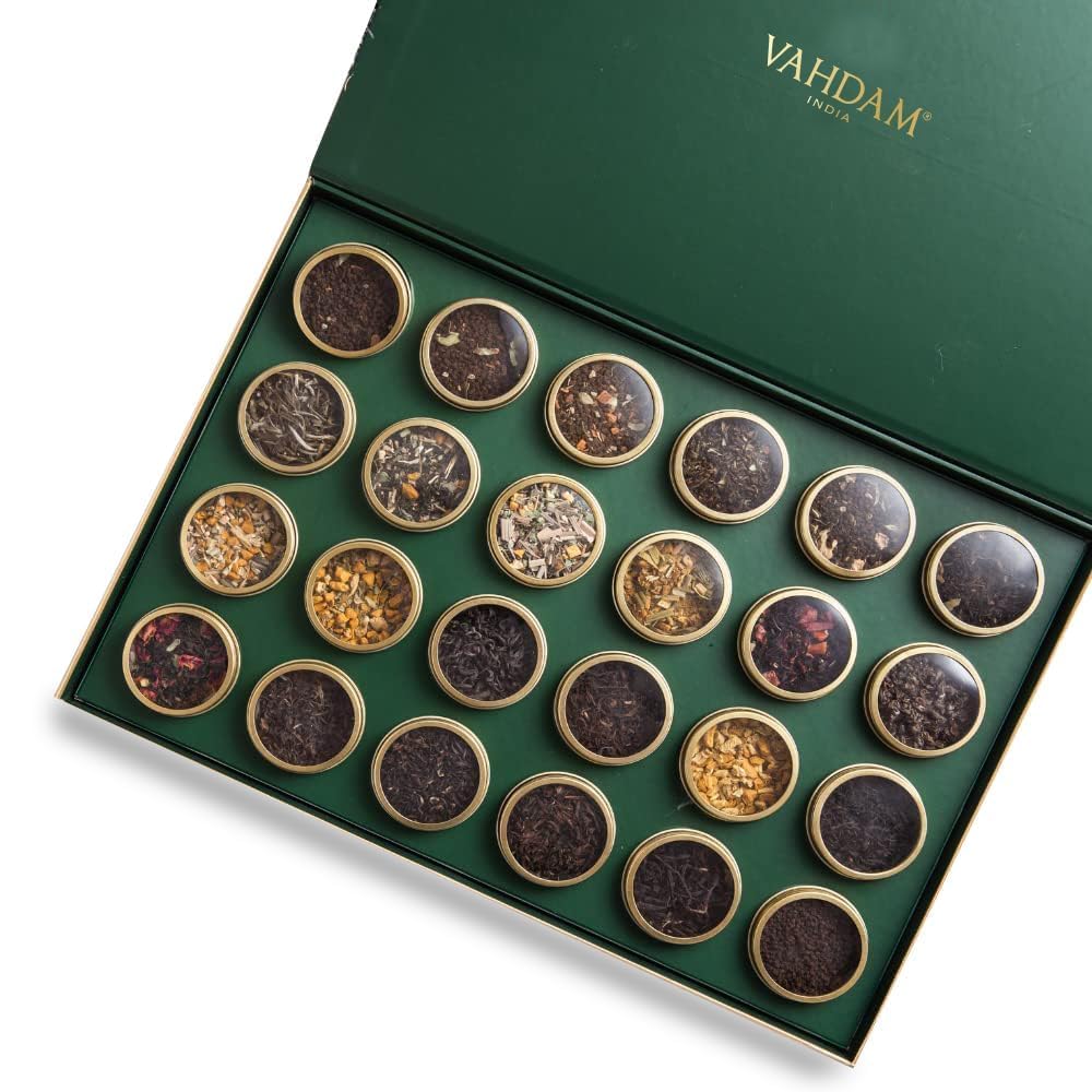 VAHDAM 2026 Tea Advent Calendar, 24 Loose Leaf Teas in Tins — original gift idea