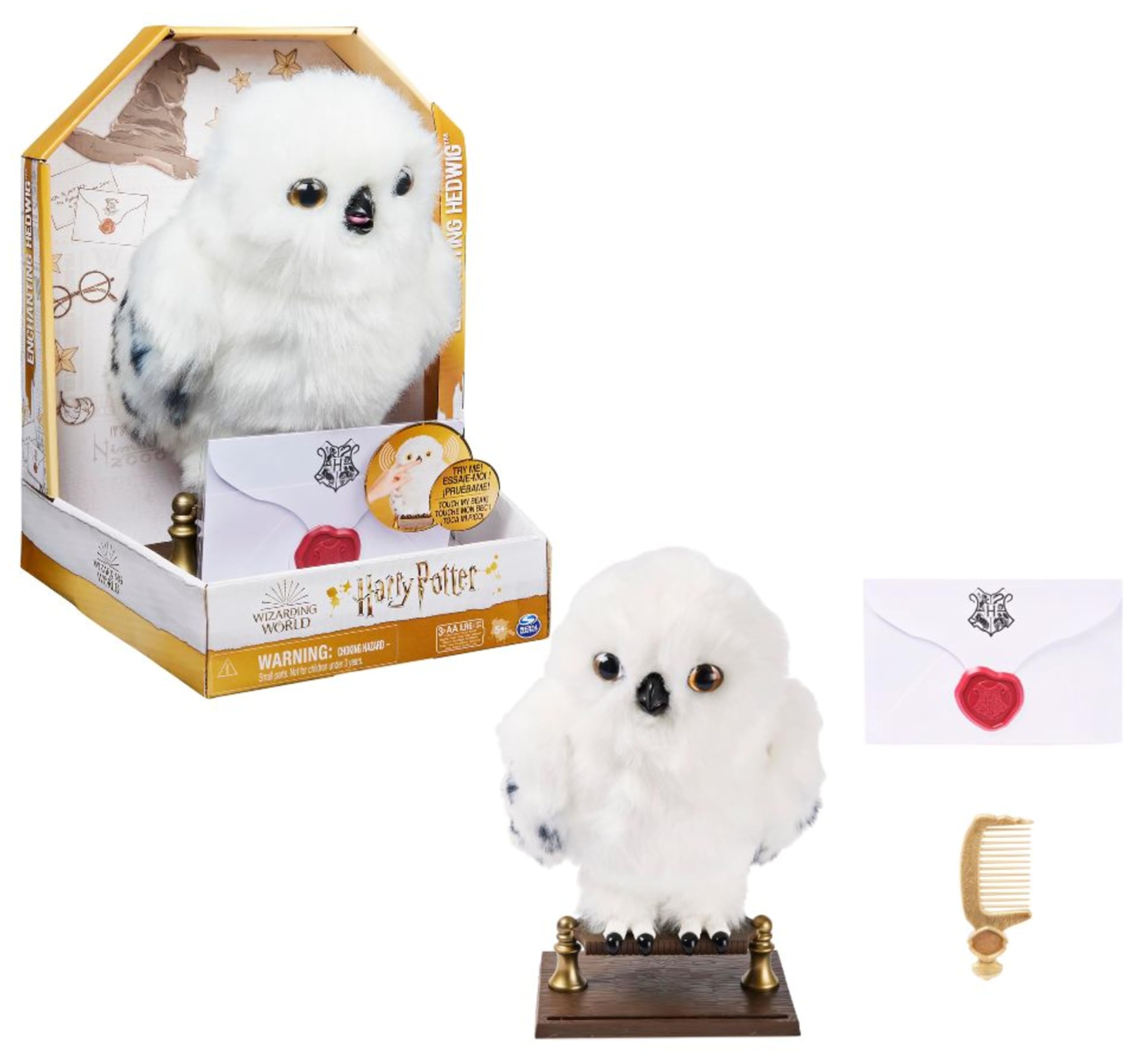 Wizarding World Harry Potter, Hedwige peluche interactive — idée cadeau original