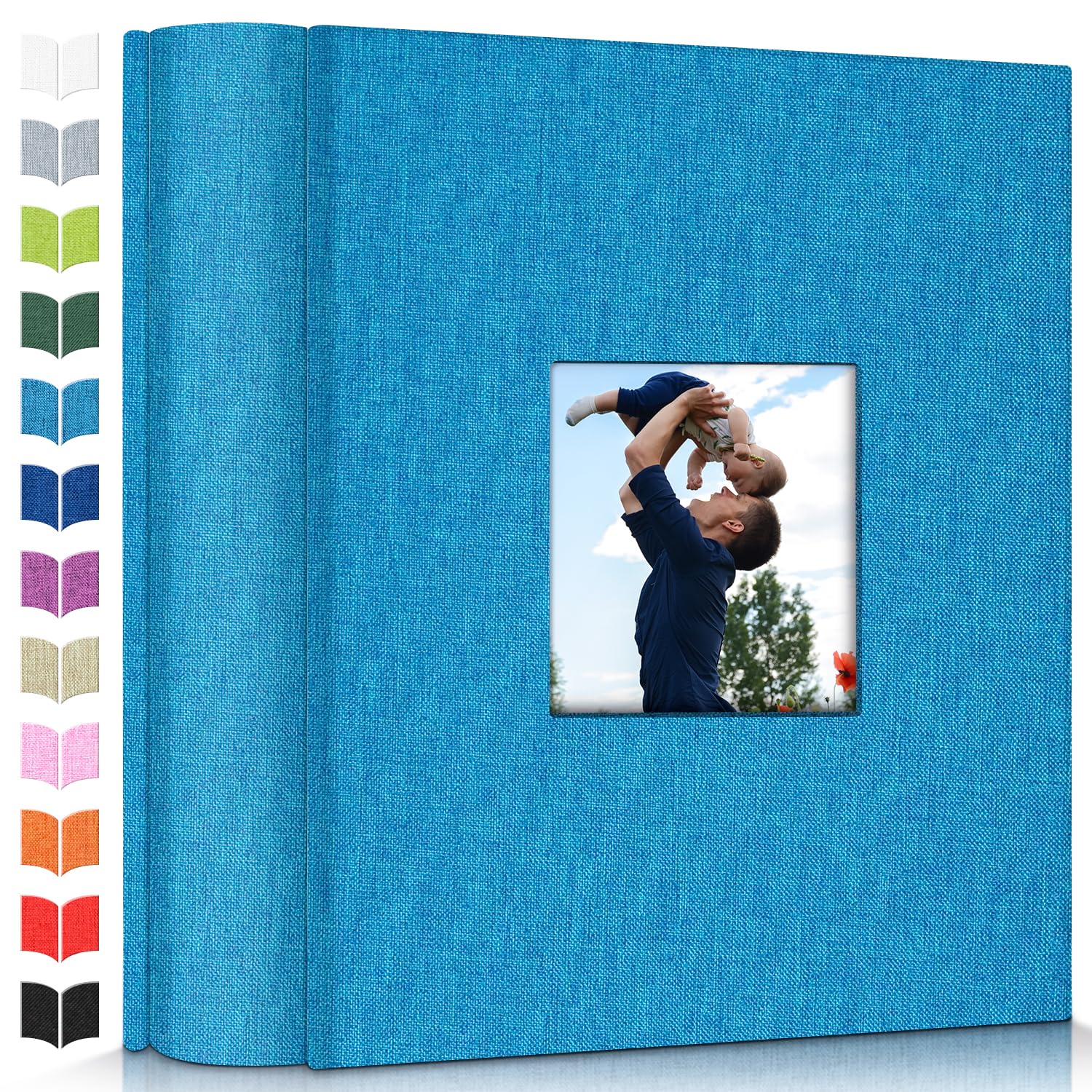 Artfeel Photo Album 4x6, 1000 Pockets, Linen Cover (Blue) — original gift idea