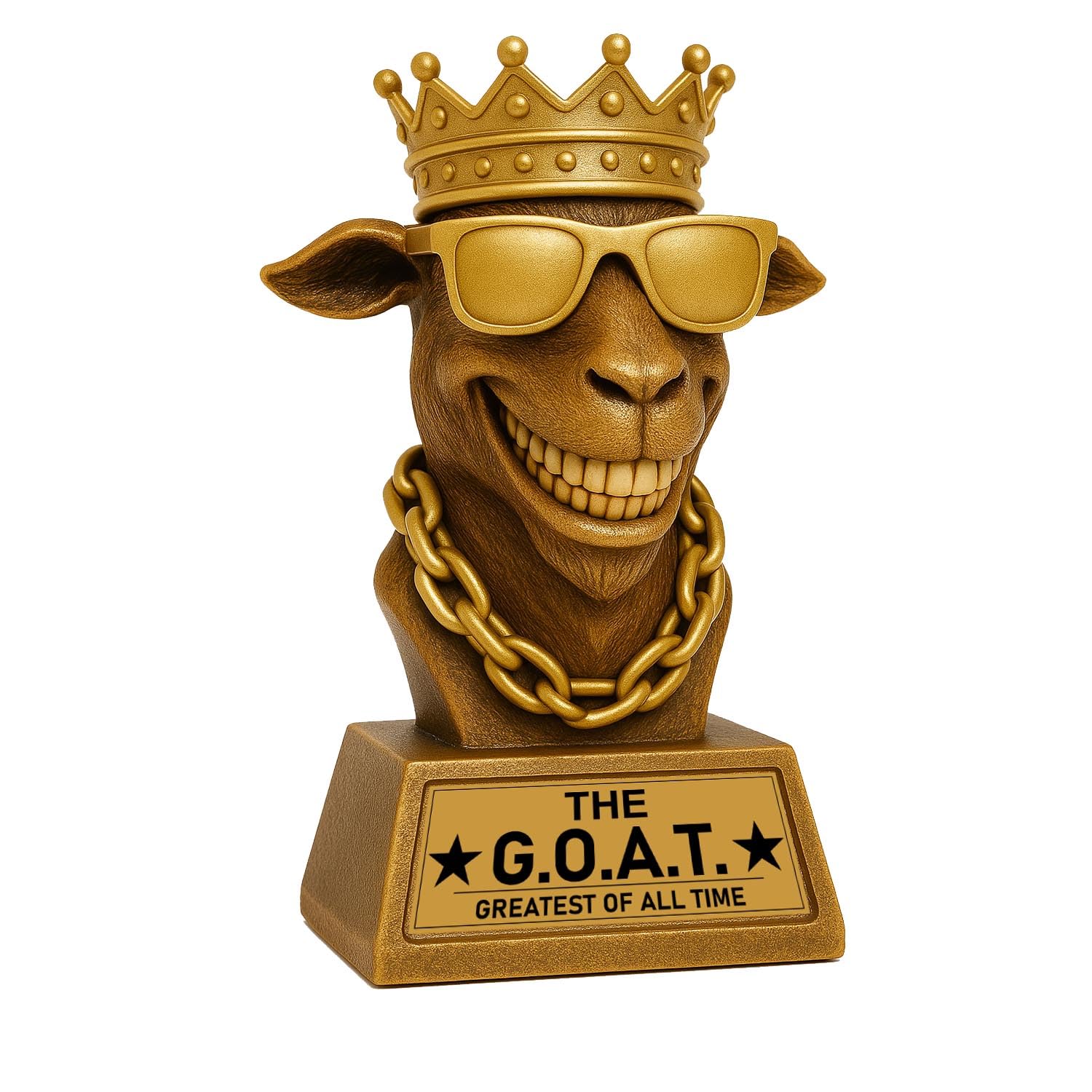 Bambluby GOAT Trophy — original gift idea