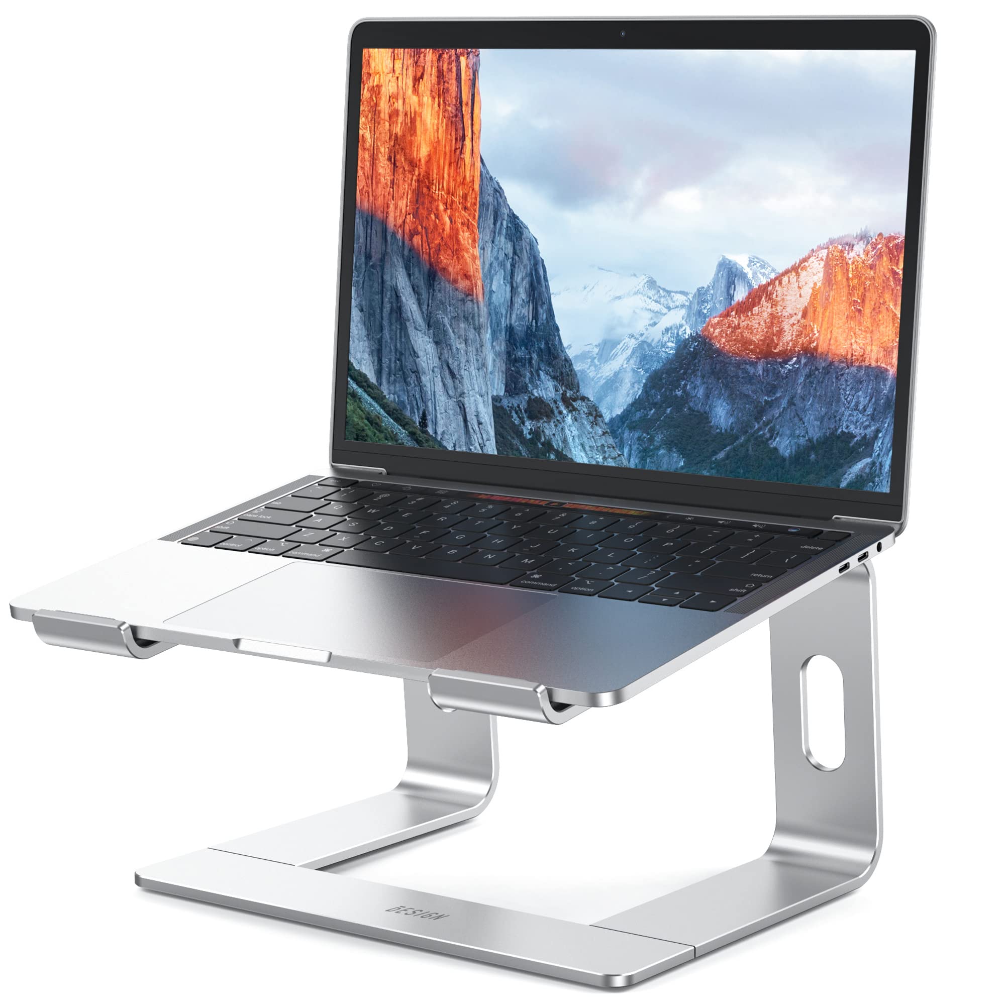 BESIGN LS03 Aluminum Laptop Stand, Ergonomic Detachable Riser for 10-15.6" Laptops, Silver — original gift idea