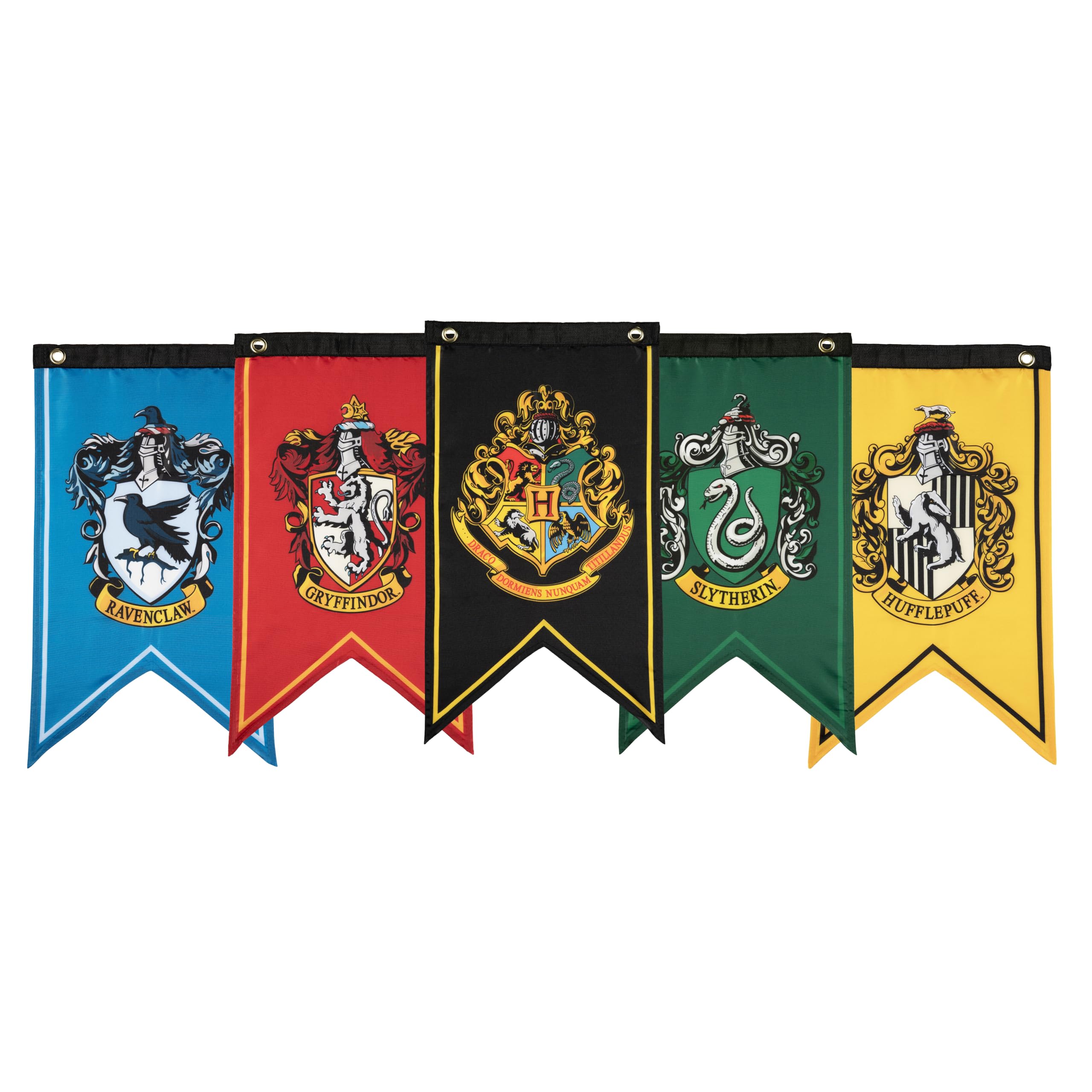 ConQuest Harry Potter Wizarding House Banner Official Flag Set — original gift idea