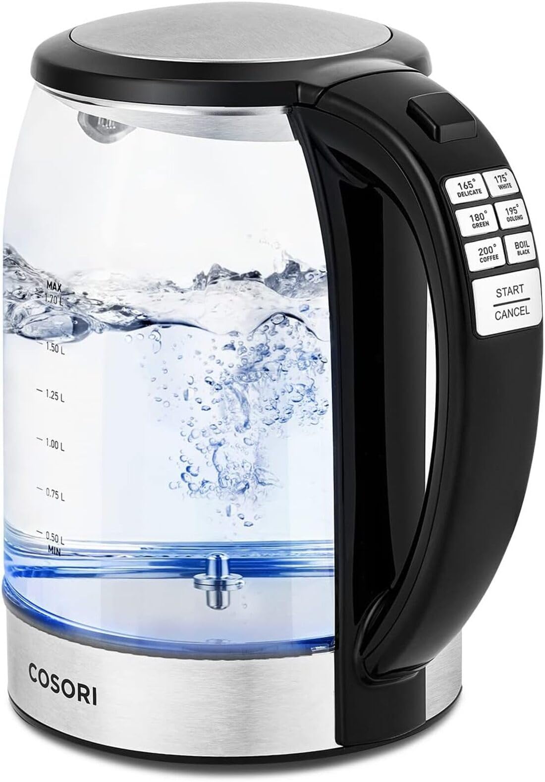 Cosori Electric Kettle with Temperature Control, 6 Presets, 1.7L, Black — original gift idea