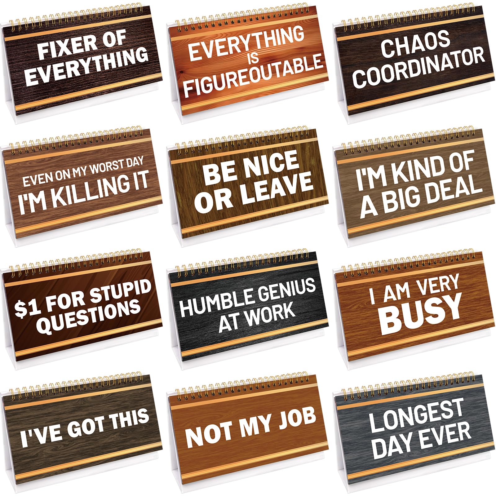 Flip Desk Sign Set — original gift idea