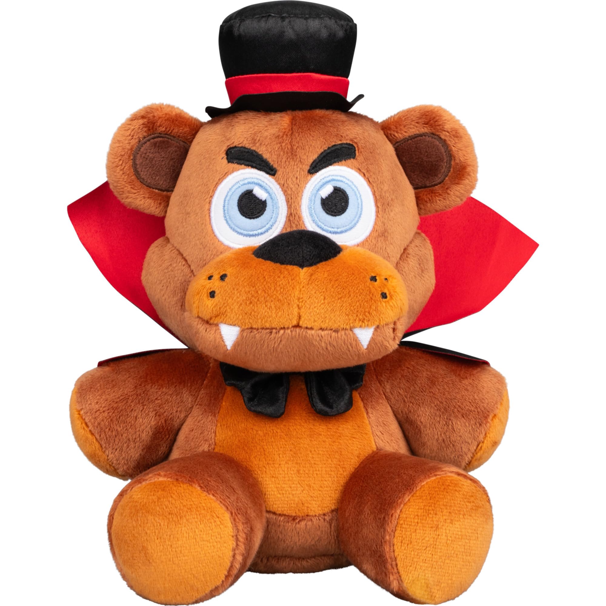 Jazwares Five Nights at Freddy's Halloween Freddy Plush - 8-Inch Stuffie with Vampire Costume and Glow-in-The-Dark Eyes — original gift idea
