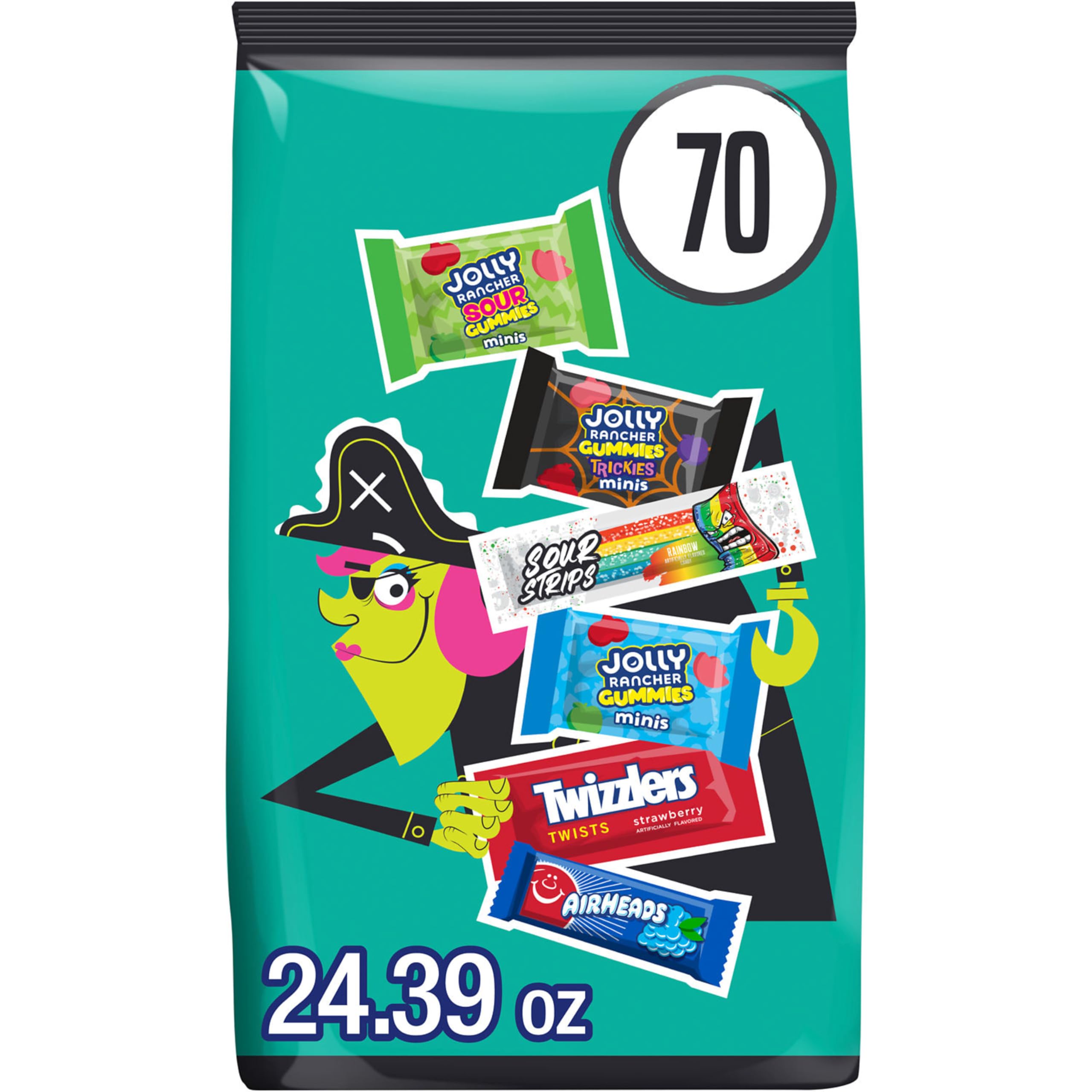 Hershey's Assorted Fruit Flavored Halloween Candy Bulk Pack, 24.39 oz — original gift idea