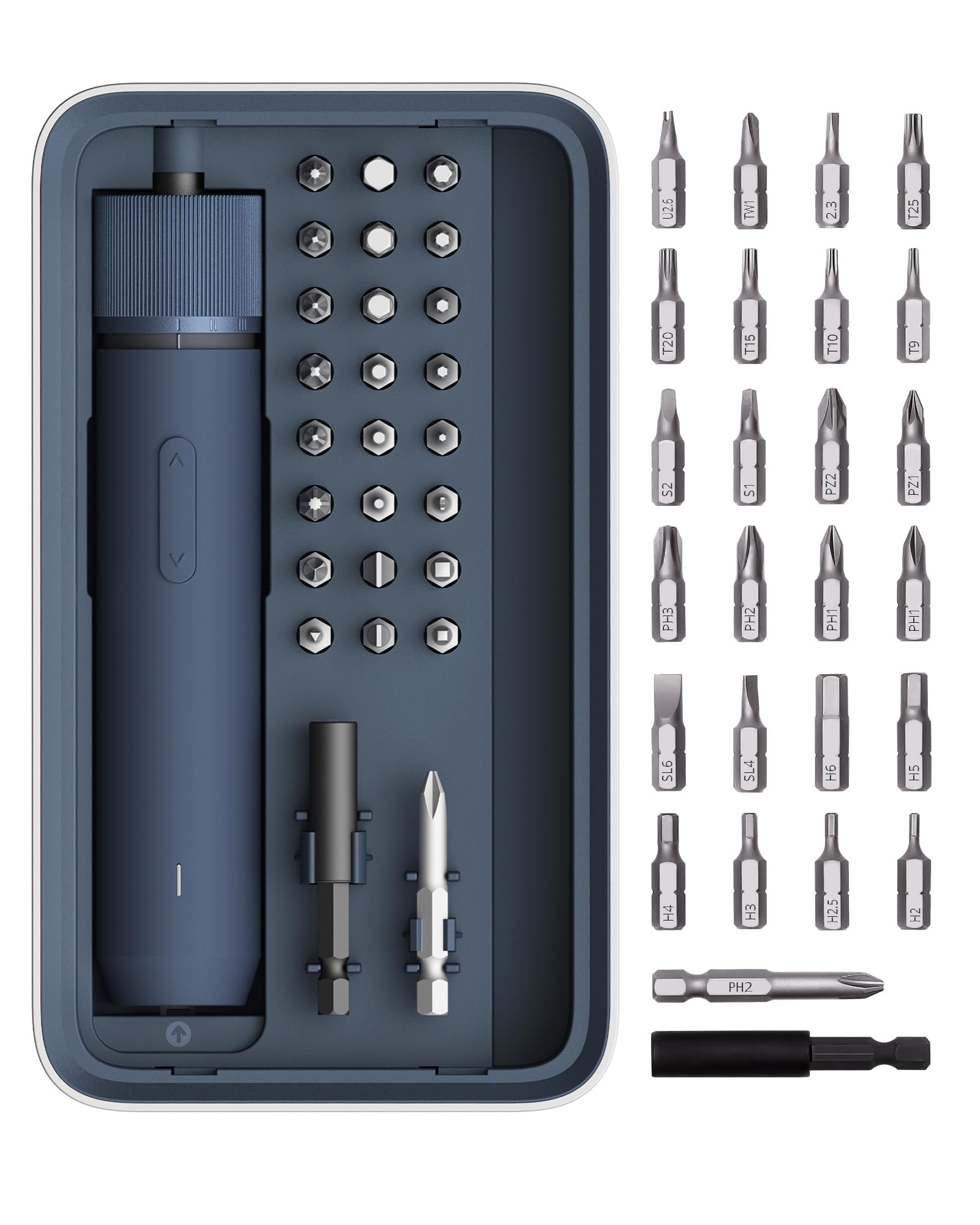 HOTO 25-Piece Upgraded Electric Screwdriver Kit, Cordless Screwdriver — original gift idea