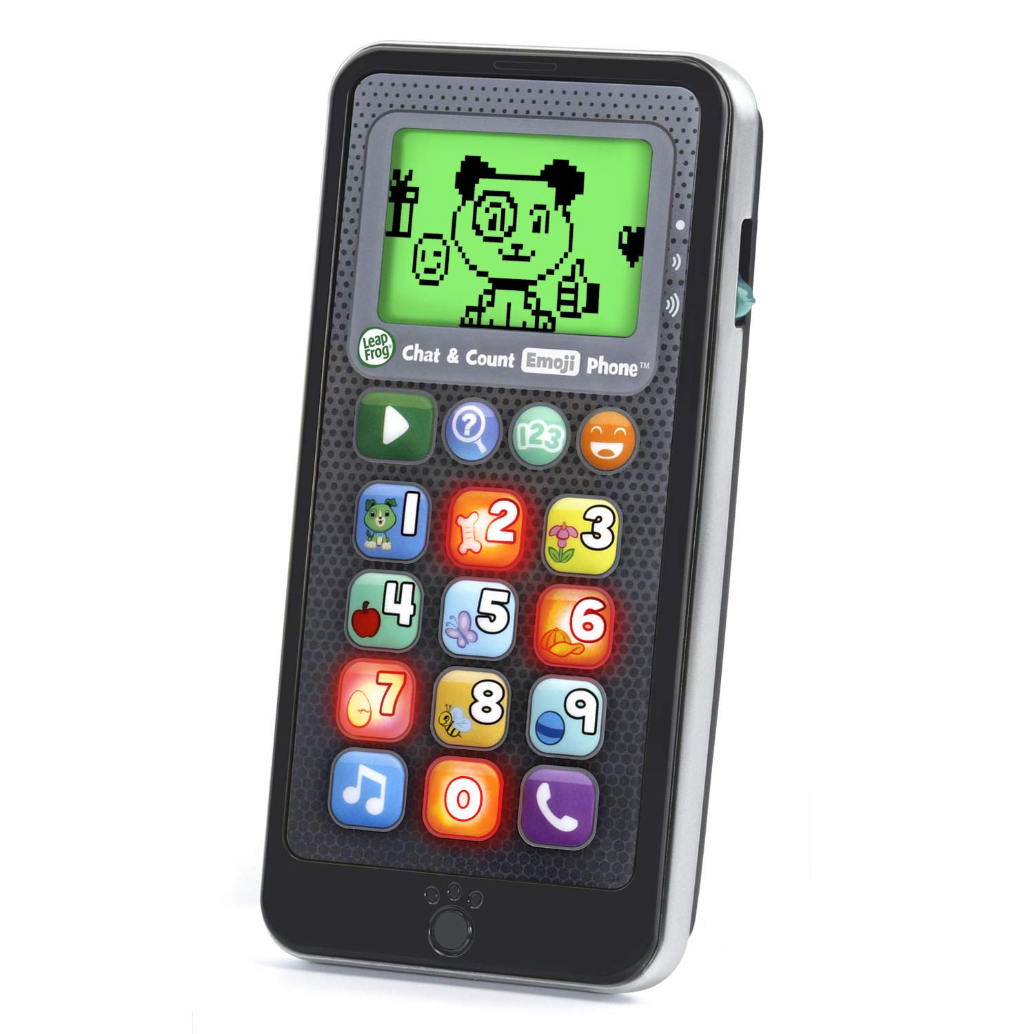LeapFrog Chat and Count Emoji Phone, Black — original gift idea
