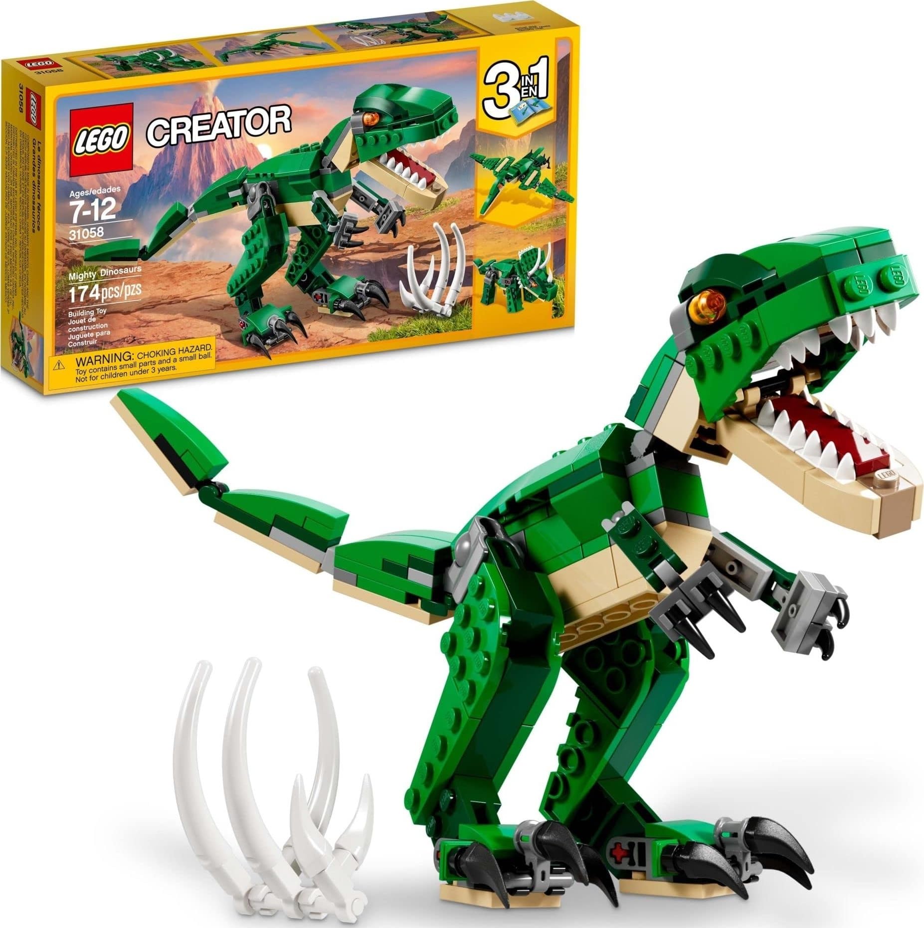 LEGO Creator 3-in-1 Mighty Dinosaur — original gift idea