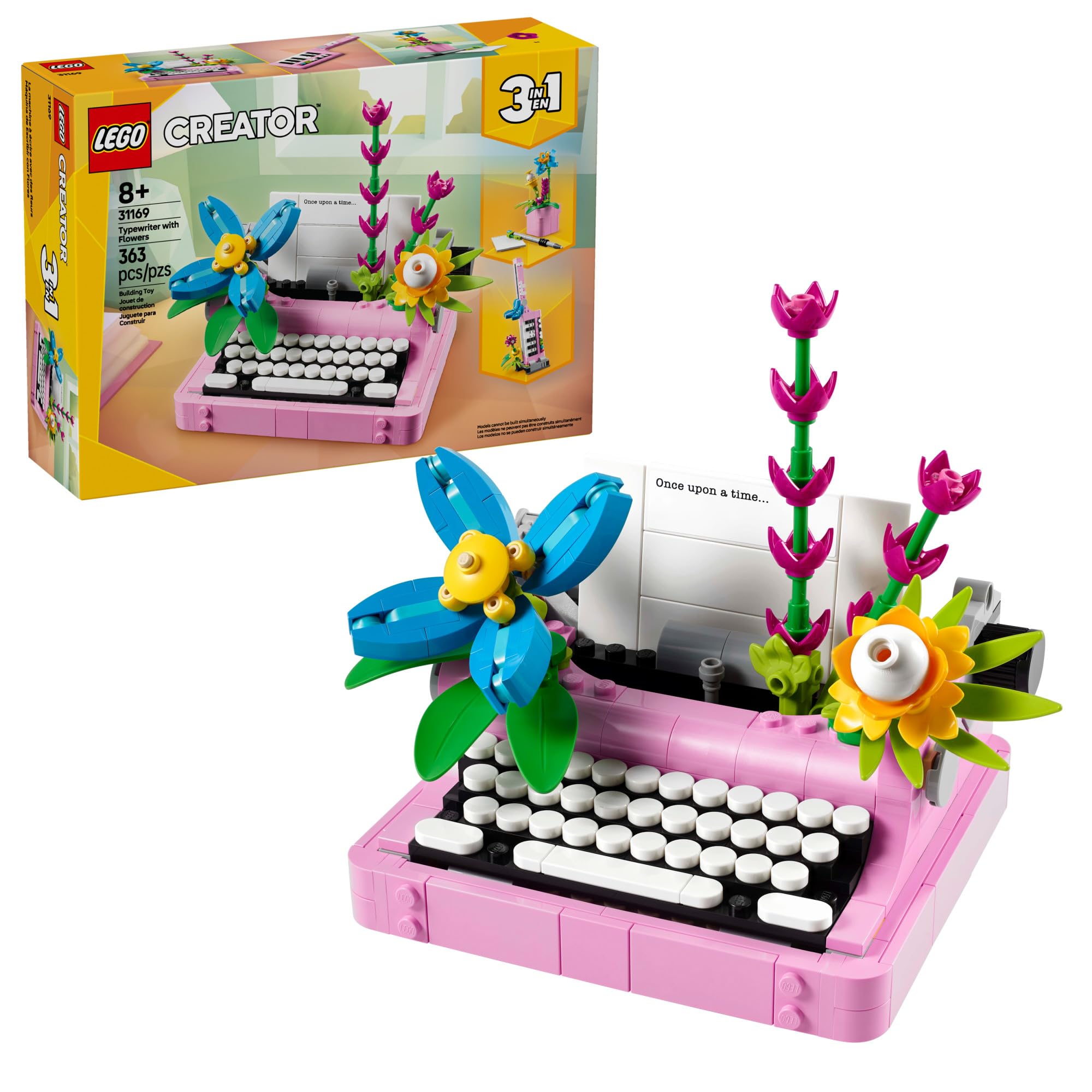 LEGO Creator 3-in-1 Typewriter with Flowers — original gift idea
