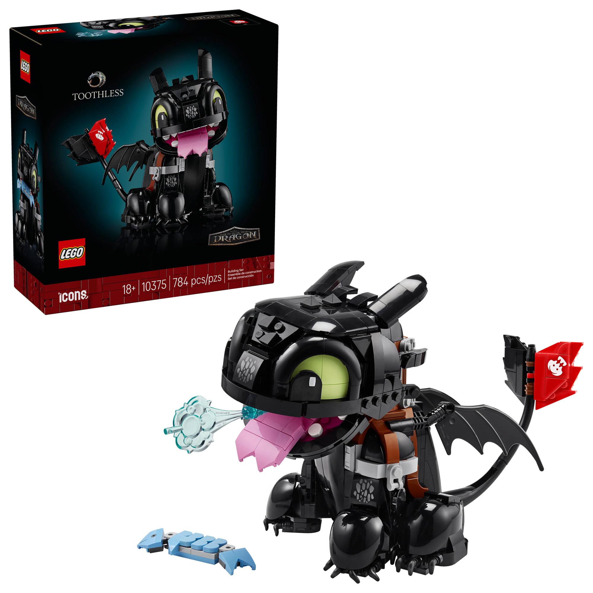 LEGO Icons Toothless — How to Train Your Dragon — original gift idea