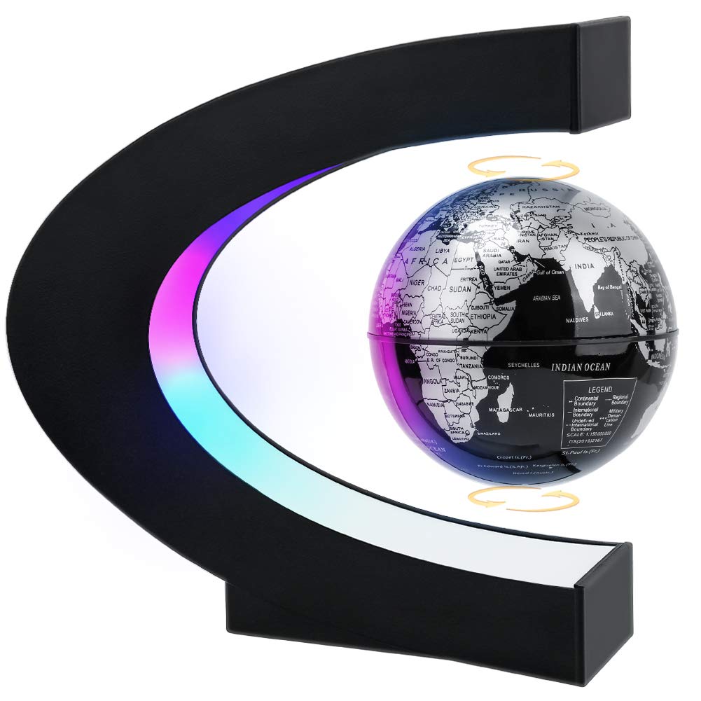 Magnetic Levitating Globe with LED Light | Cool Tech Gift for Men Father — original gift idea