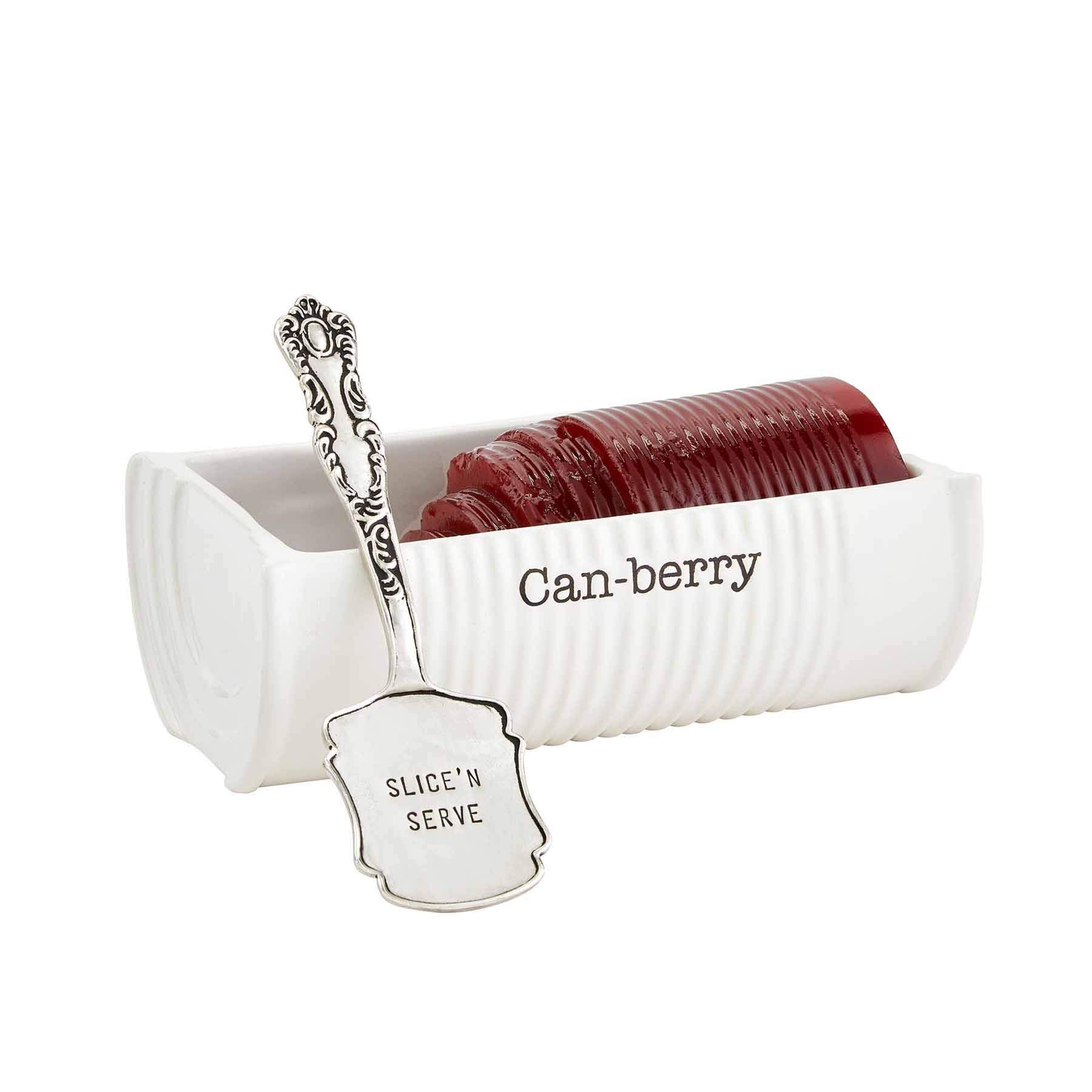 Mud Pie Can-Berry Ceramic Cranberry Serving Dish with Spatula — original gift idea
