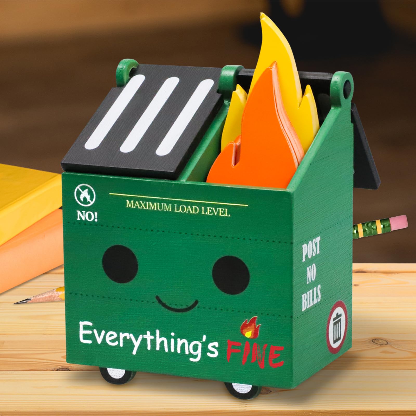 Dumpster Fire Pencil Holder — original gift idea