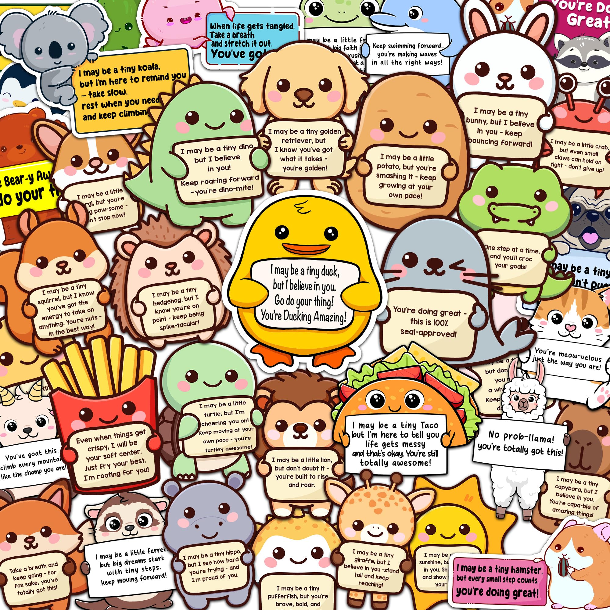Emotional Support Animal Stickers (50pc) — original gift idea