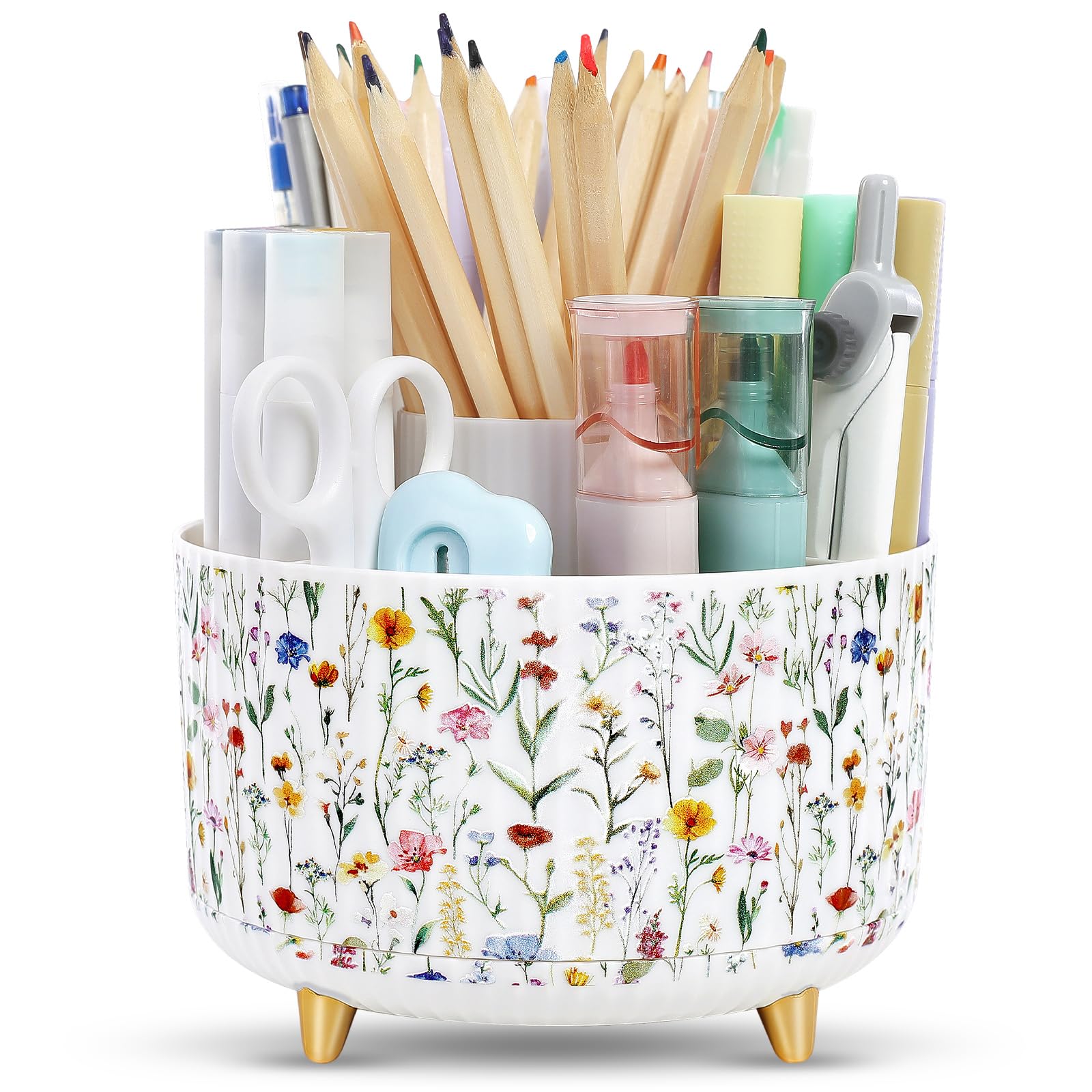 SKYDUE 360° Rotating Desk Organizer, Pen Holder — original gift idea