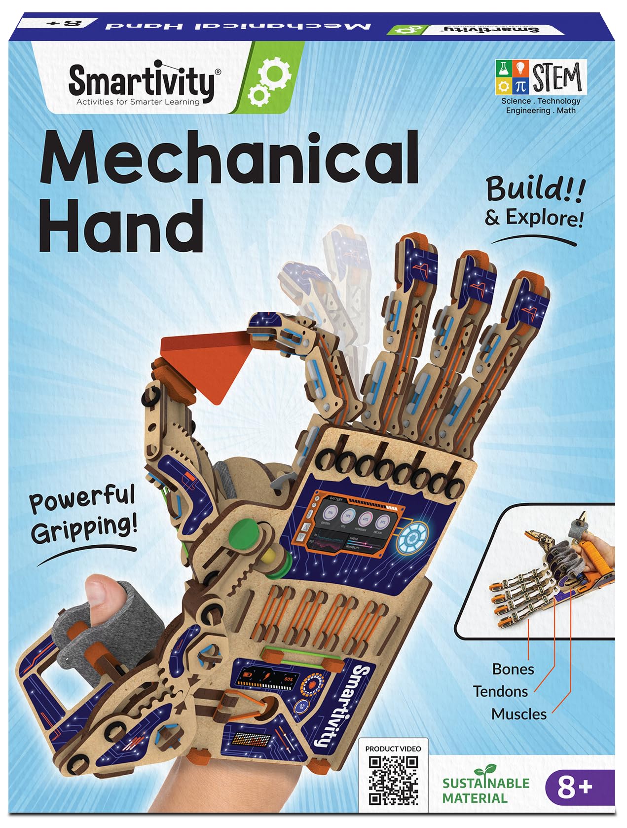Smartivity Robotic Mechanical Hand STEM Kit for Kids 8-14 — original gift idea