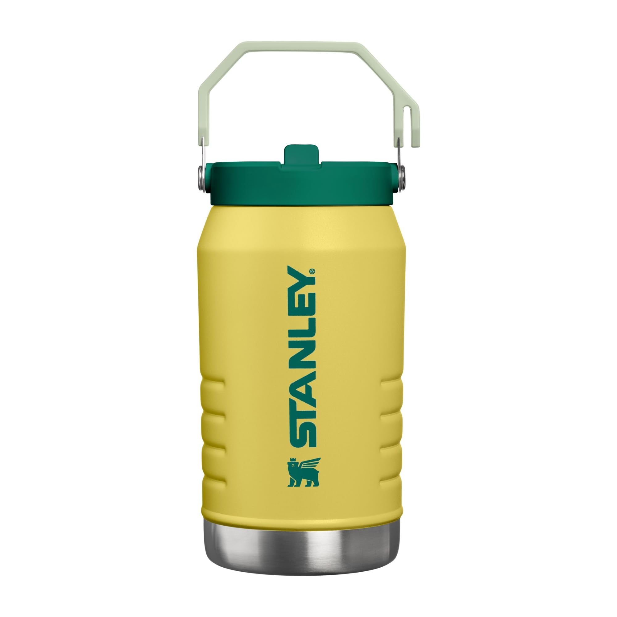 Stanley IceFlow Flip Straw 2.0 Jug, 64 oz (Daffodil Emerald) — original gift idea
