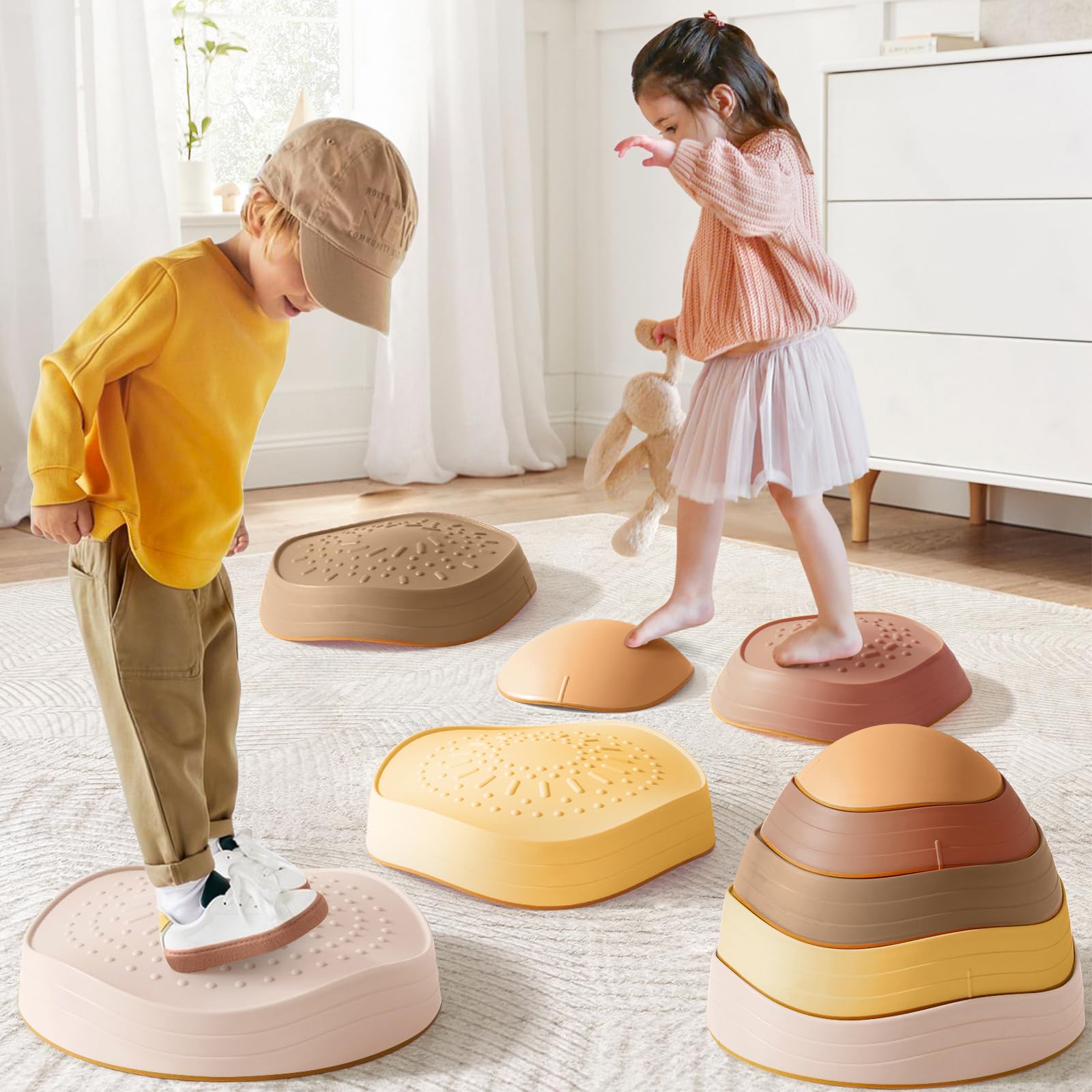 Tiny Land Stepping Stones, 5-Piece Balance Toy for Kids — original gift idea