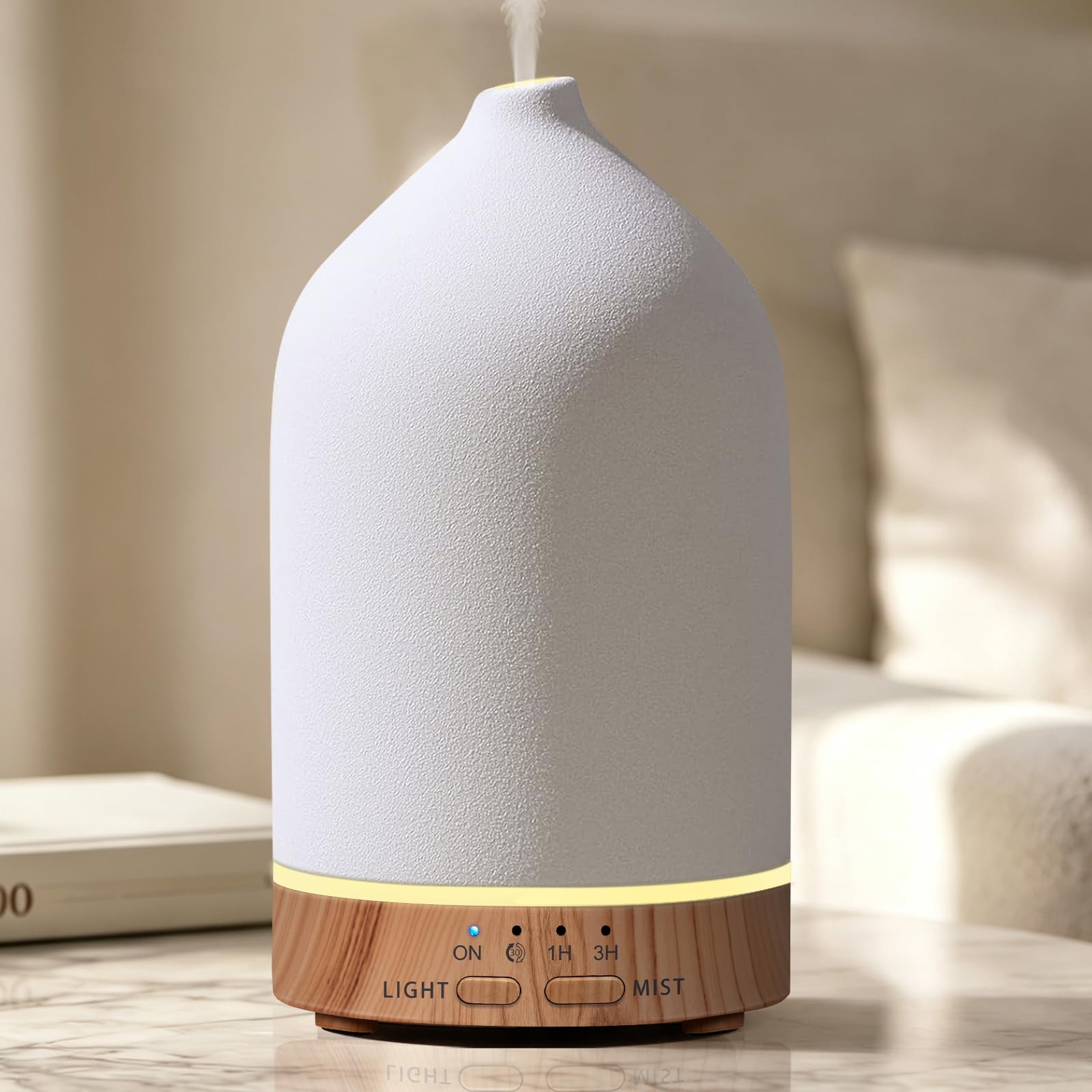 URPOWER 180mL Ceramic Essential Oil Diffuser — original gift idea