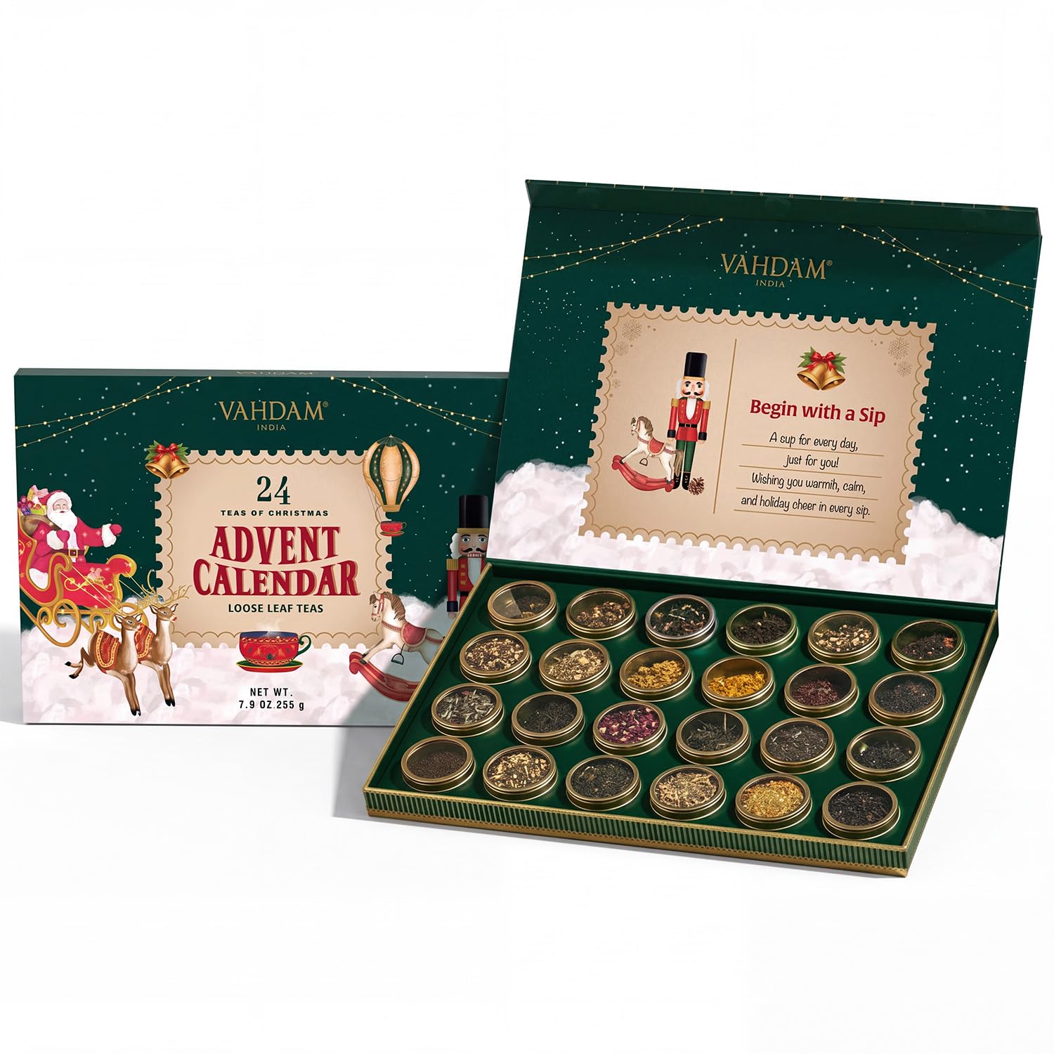 VAHDAM 2026 Advent Calendar with 24 Loose Leaf Teas — original gift idea