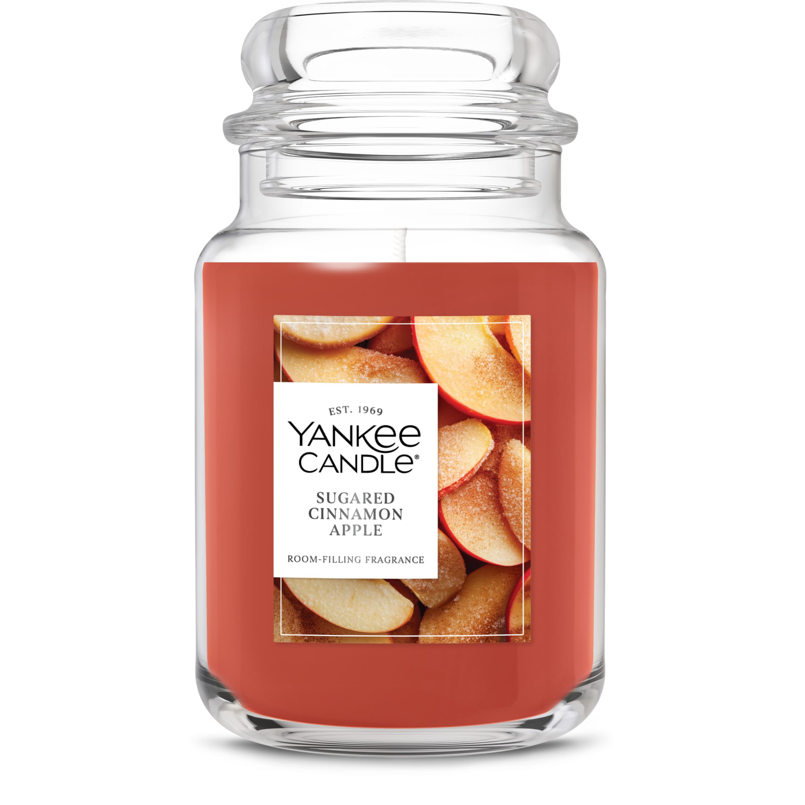 Yankee Candle Sugared Cinnamon Apple Scented Candle, 22 oz Large Jar — original gift idea