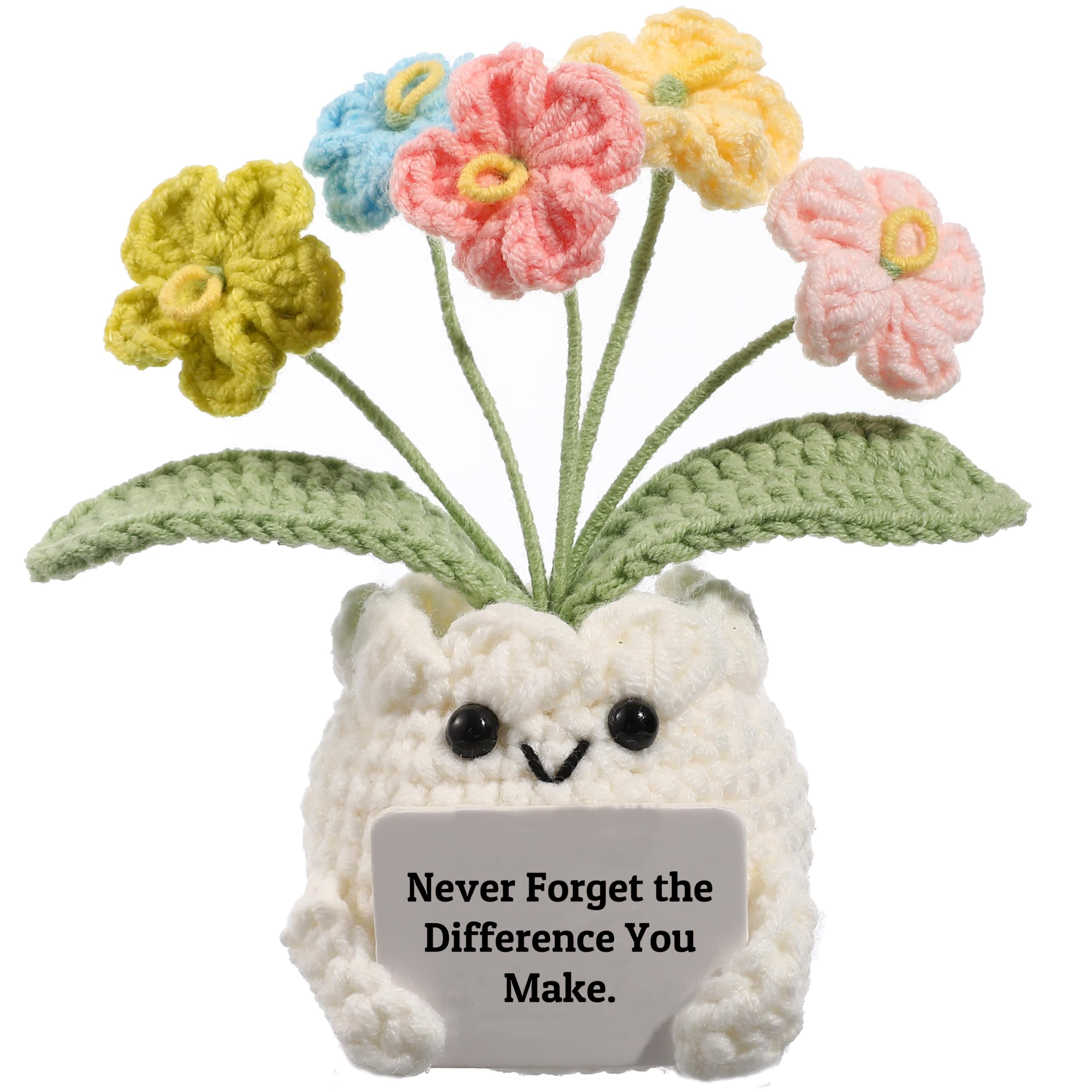 YOOJEE Forget-Me-Not Crochet Potted Flower — original gift idea