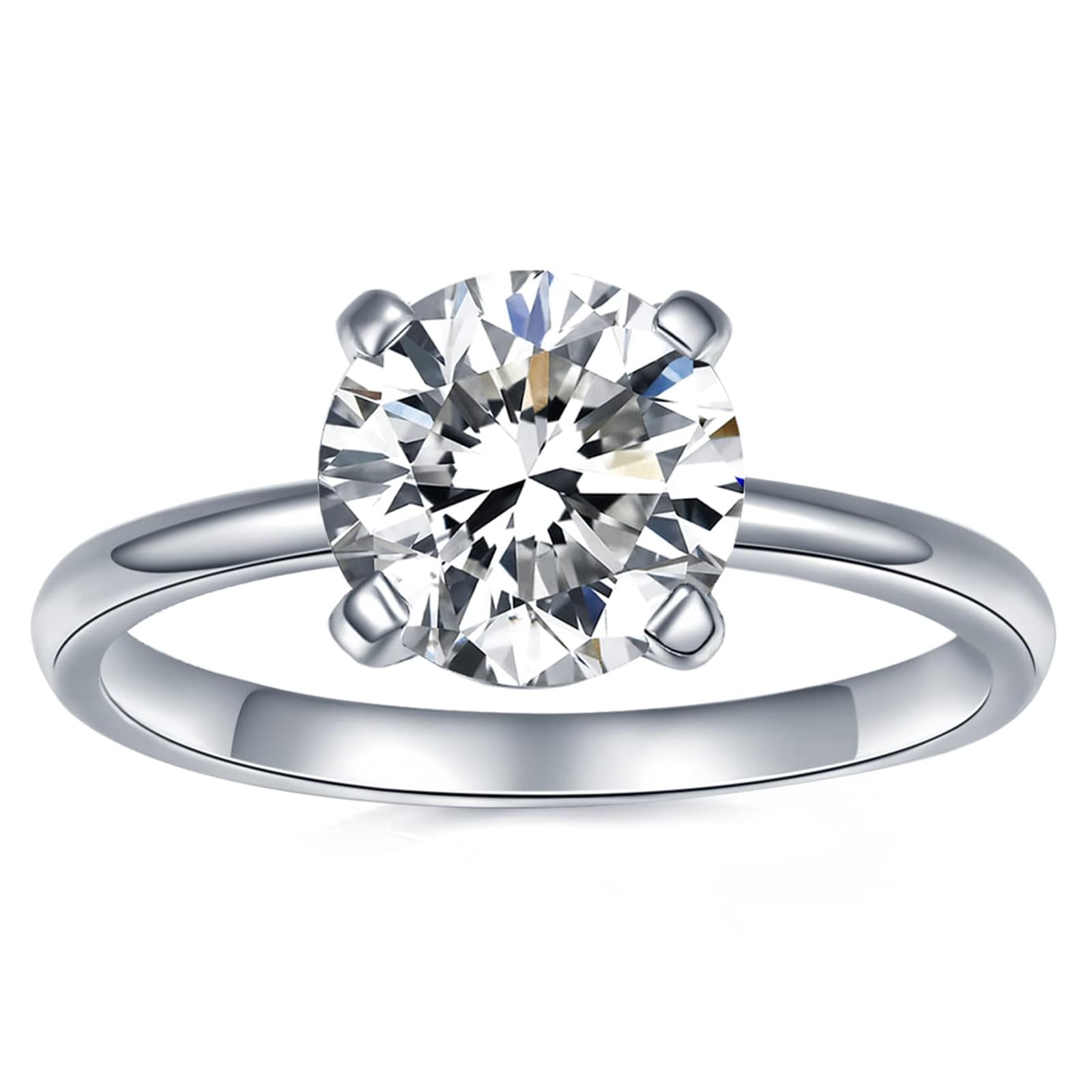 La bague solitaire moissanite 1 carat argent 925 — idée cadeau original