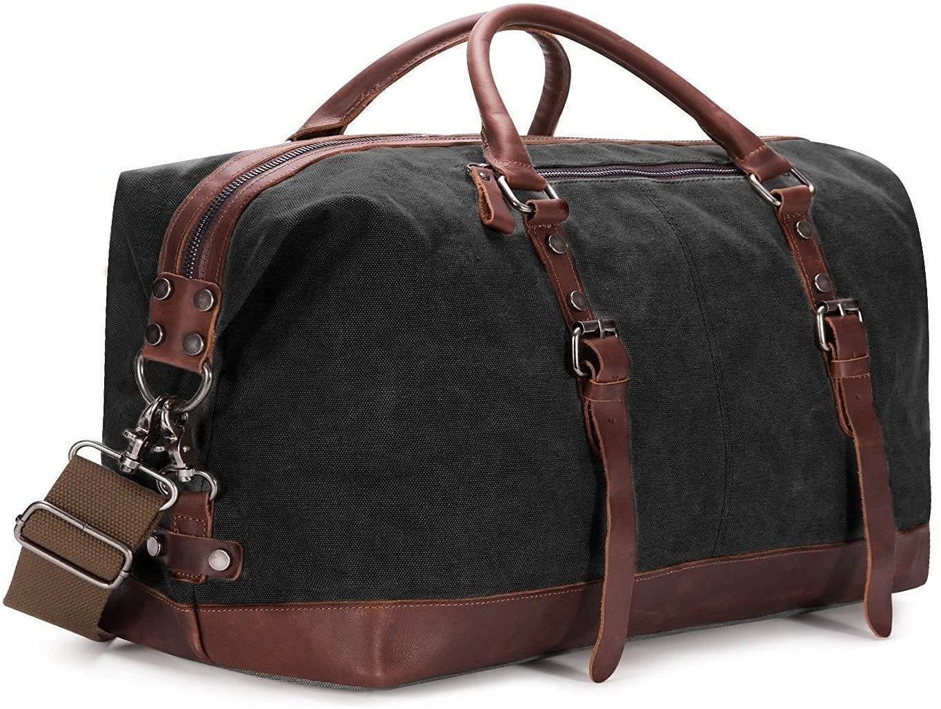 Le sac de week-end BAOSHA toile et PU cuir — idée cadeau original