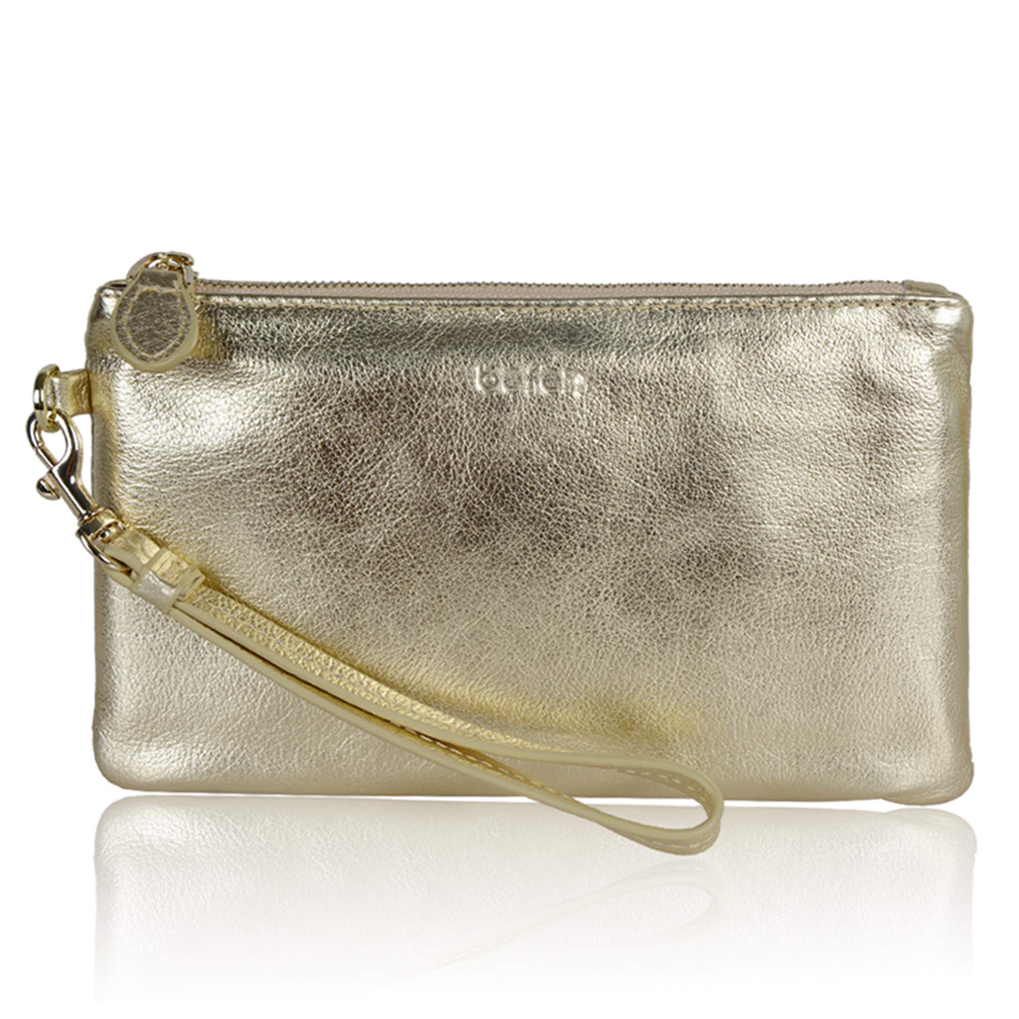befen Leather Wristlet Clutch with RFID Blocking — original gift idea